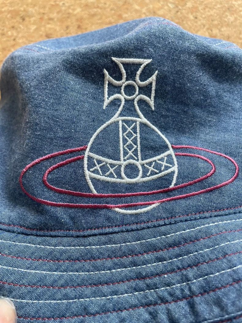 Vivienne Westwood Vivienne Westwood Denim Bucket Hat Fisherman Hat Head Circ Size ONE SIZE - 4 Thumbnail