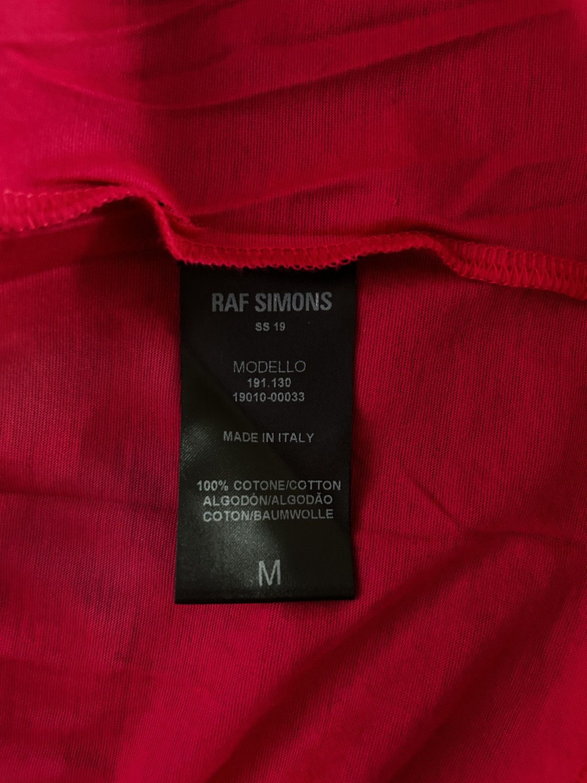 Raf Simons Raf Simons SS19, pink T-Shirt Size US M / EU 48-50 / 2 - 5 Thumbnail