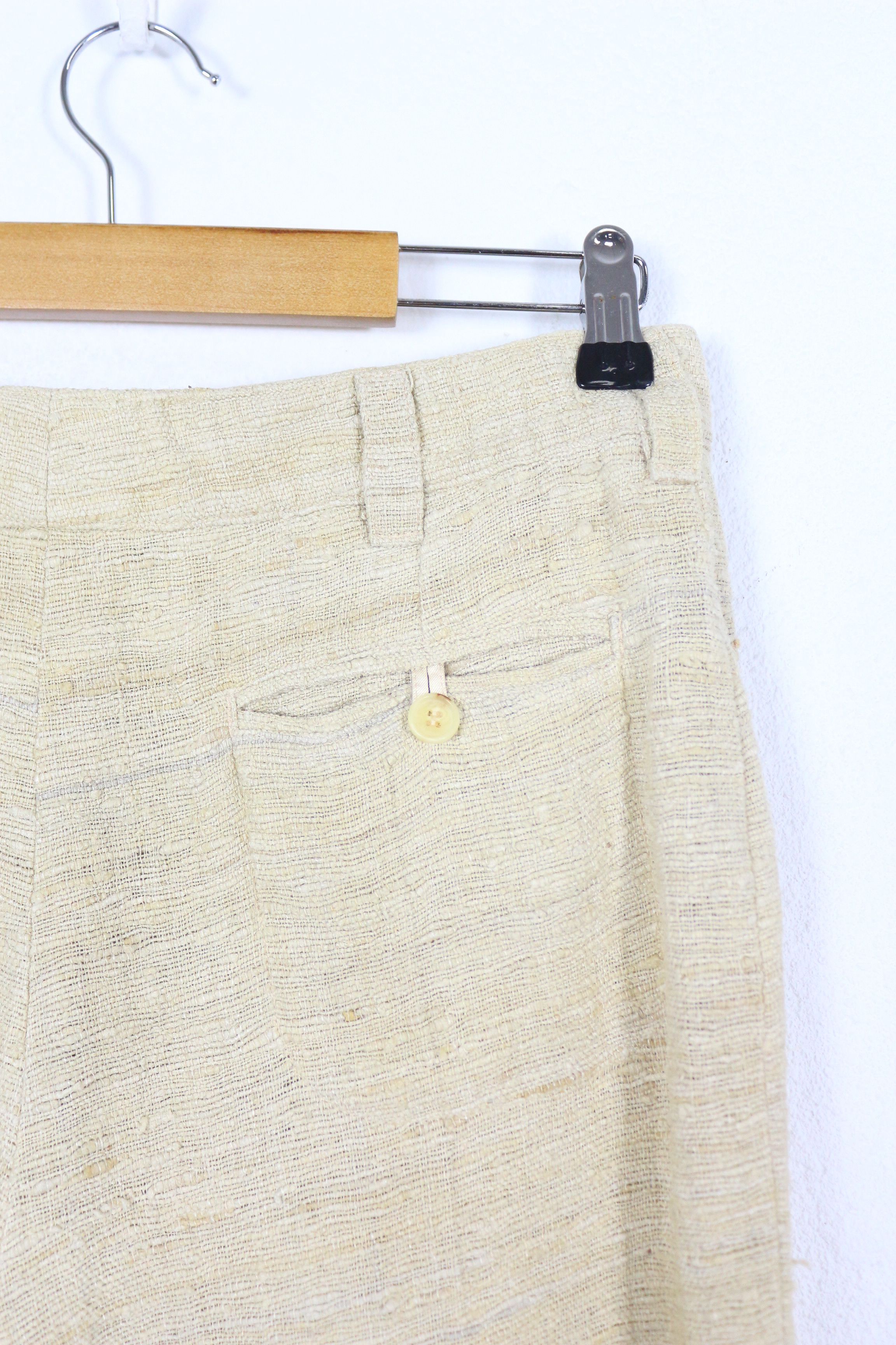 Chloe Chloe Ecru Beige Silk Unstructured Trousers Pants 38 Size 27" / US 4 / IT 40 - 9 Thumbnail