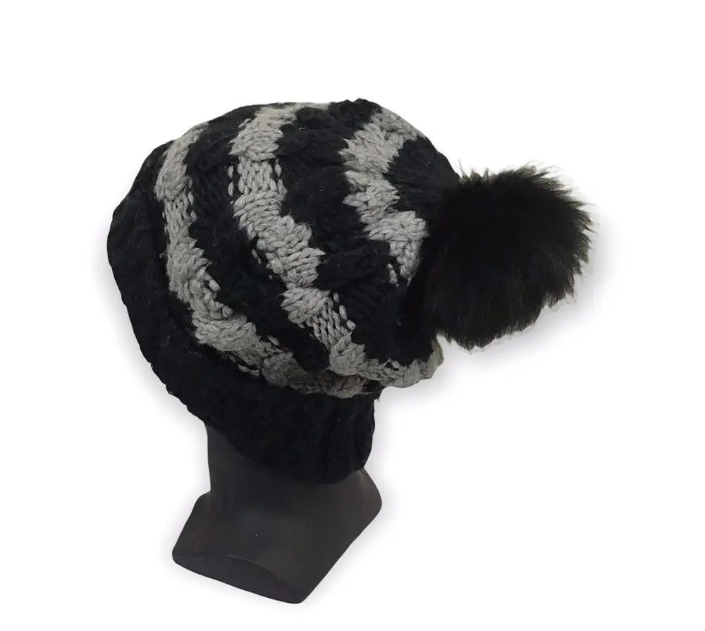 Japanese Brand × Kapital × Vintage Japanese Brand Stripe Design Knit Beanie Hat Size ONE SIZE - 3 Thumbnail