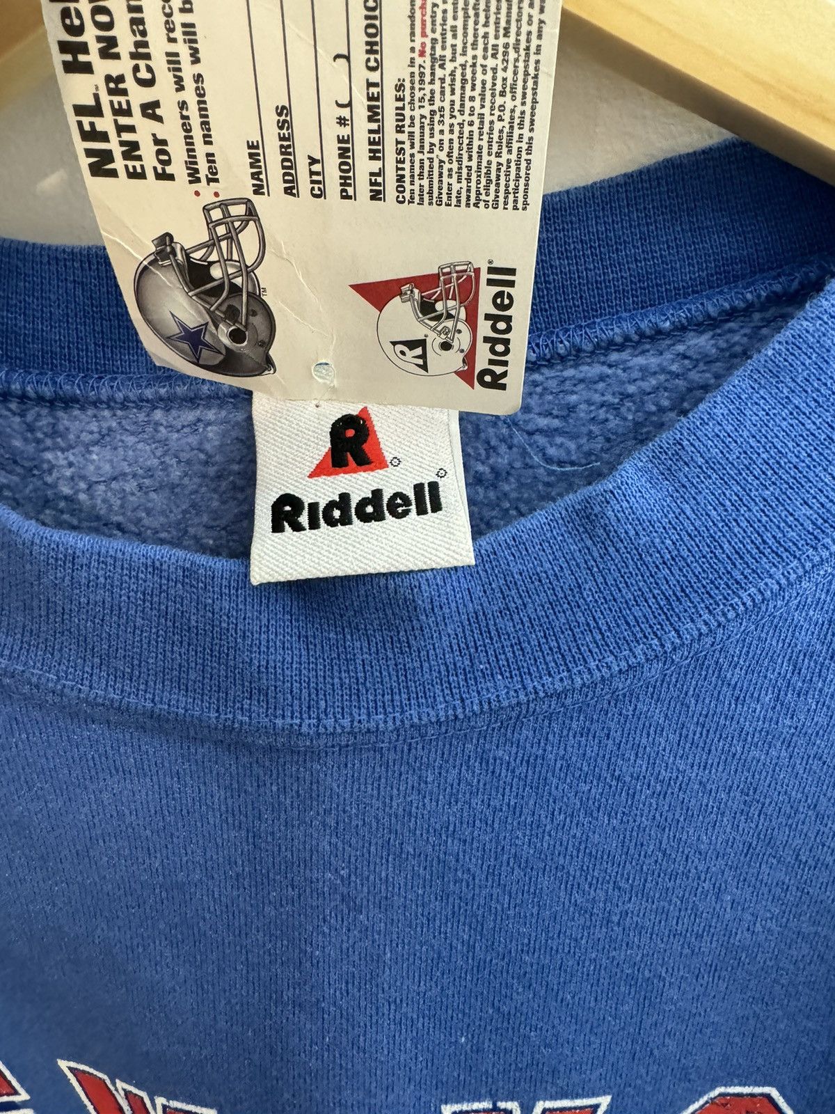 Riddell × Vintage VTG Riddell New York Giants NFL Crewneck Sweatshirt Size US XL / EU 56 / 4 - 5 Thumbnail