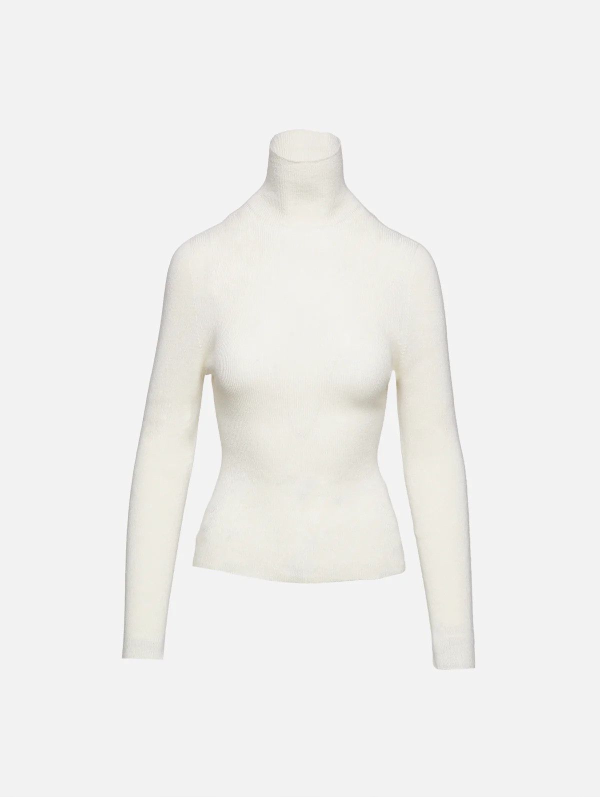 The Elder Statesman $650 The Elder Statesman Delicash White Turtleneck Size L / US 10 / IT 46 - 3 Thumbnail