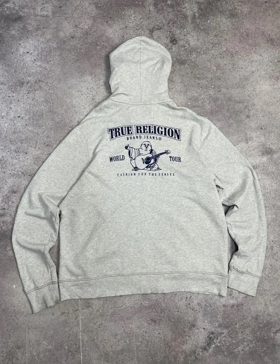 Japanese Brand × True Religion Vintage True Religion Y2K Avantgarde Zip Hoodie Size US XXL / EU 58 / 5 - 1 Thumbnail