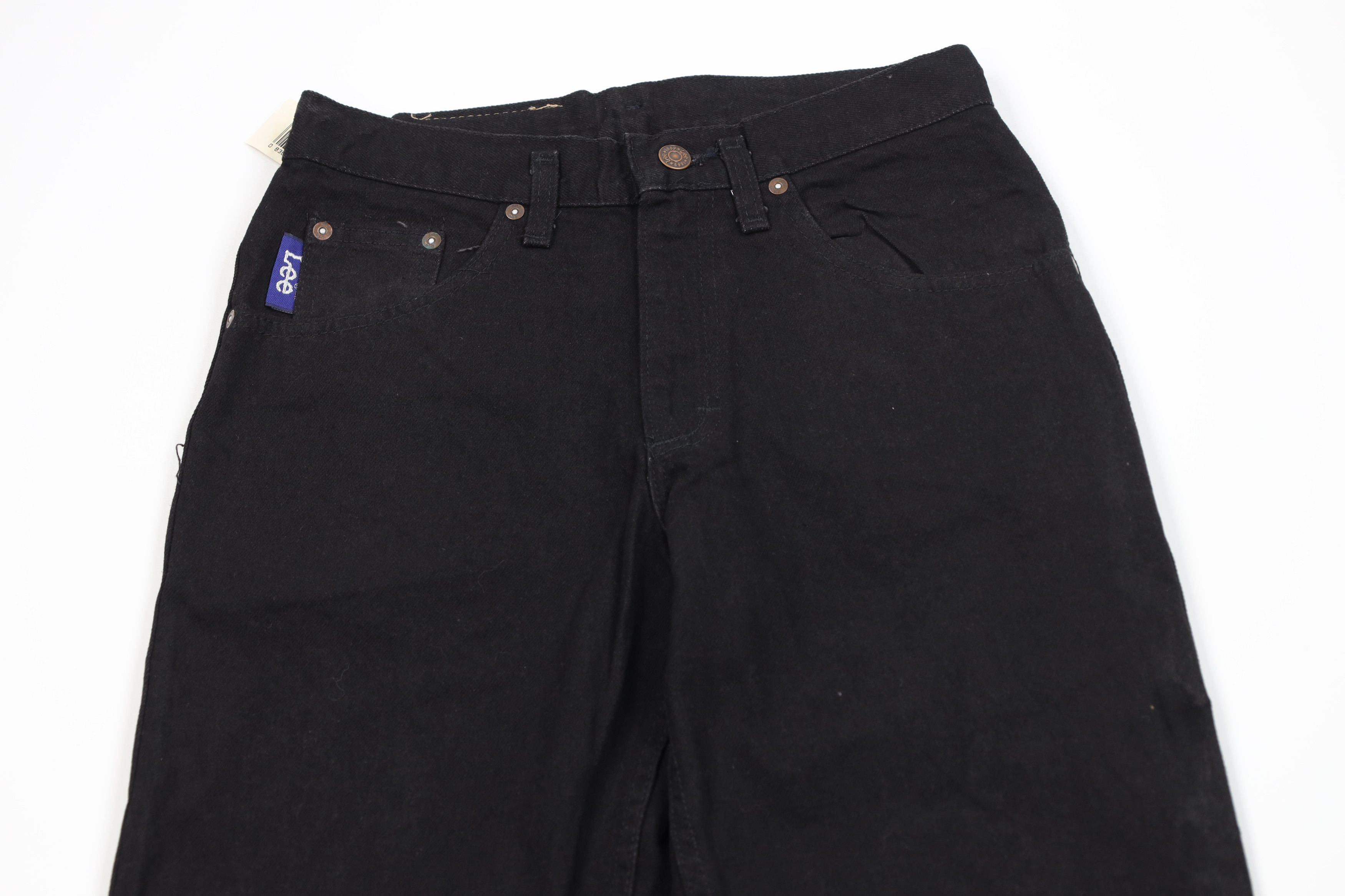 Lee Deadstock Vintage 90s Lee Tapered Leg Denim Jeans Black USA Size US 28 / EU 44 - 2 Thumbnail