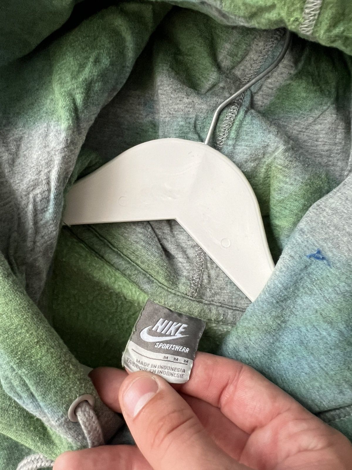 Nike Nike Vintage Tie-Dye Hoodie Green Size M Size US M / EU 48-50 / 2 - 8 Thumbnail