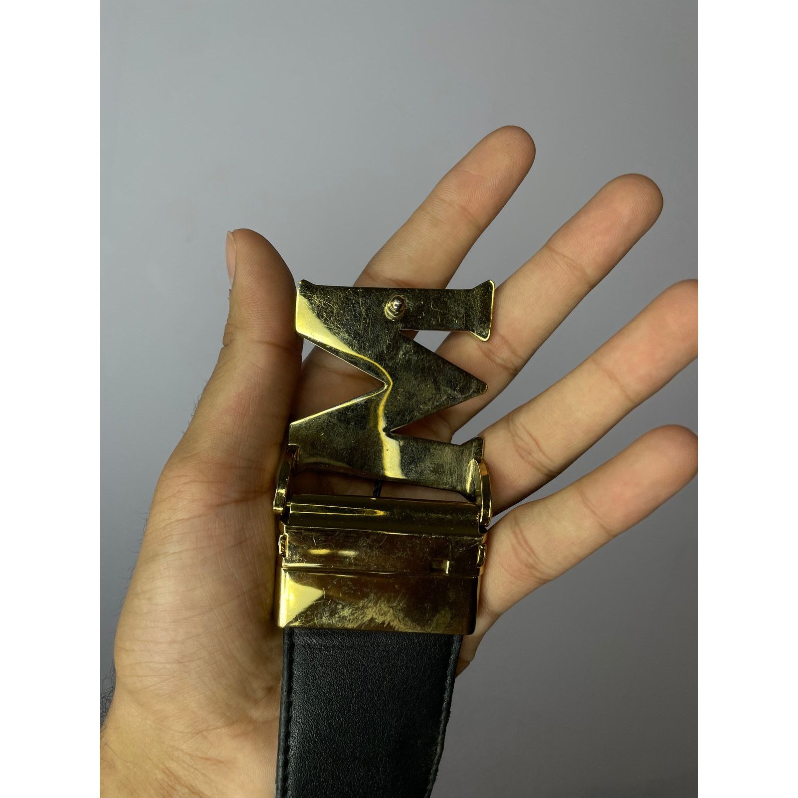 MCM MCM Brown Mono RWB Leather Belt Size ONE SIZE - 3 Thumbnail