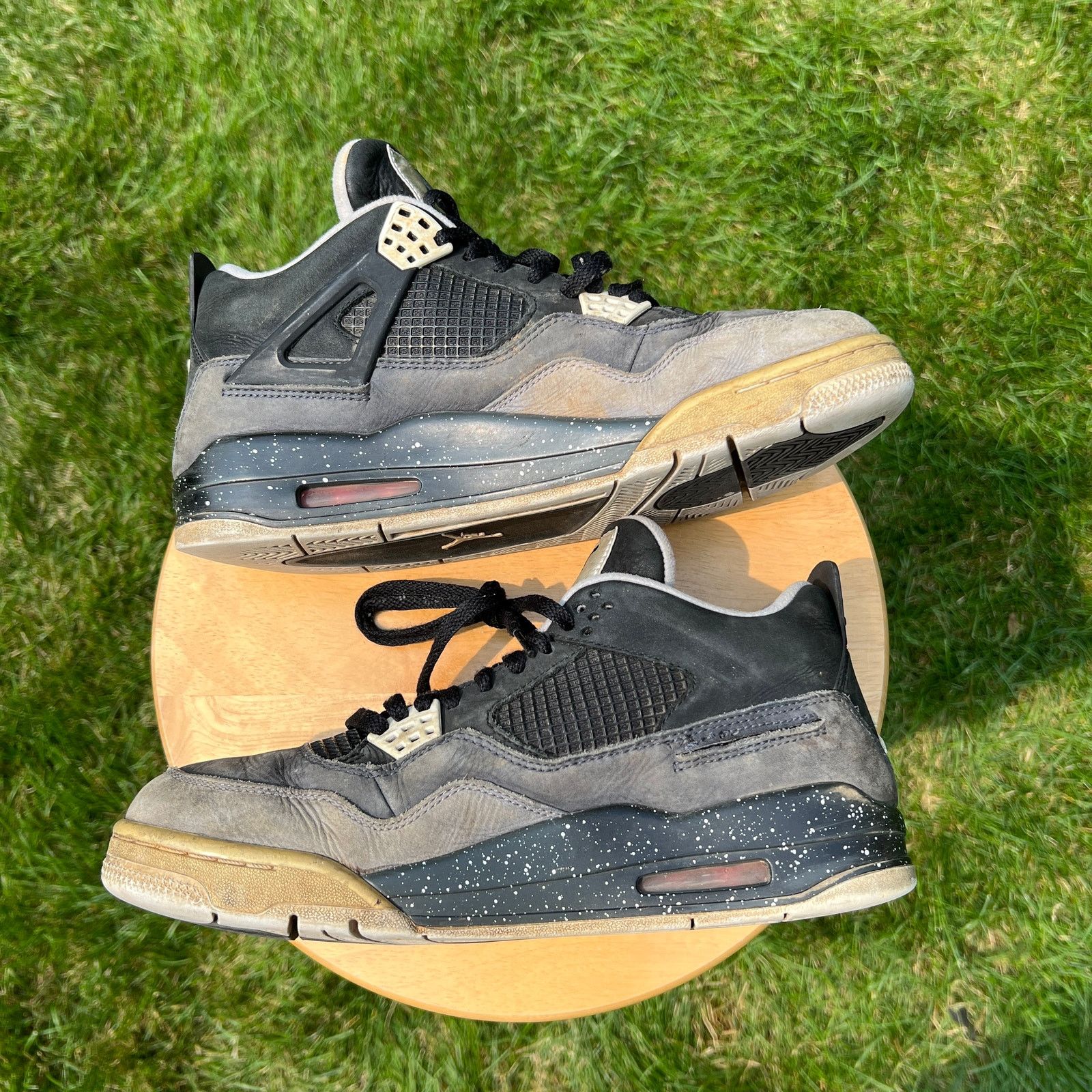 Jordan Brand × Nike Nike Air Jordan 4 Retro Fear 2013 Men's Shoes - Size 9.5 Size US 9.5 / EU 42-43 - 2 Thumbnail