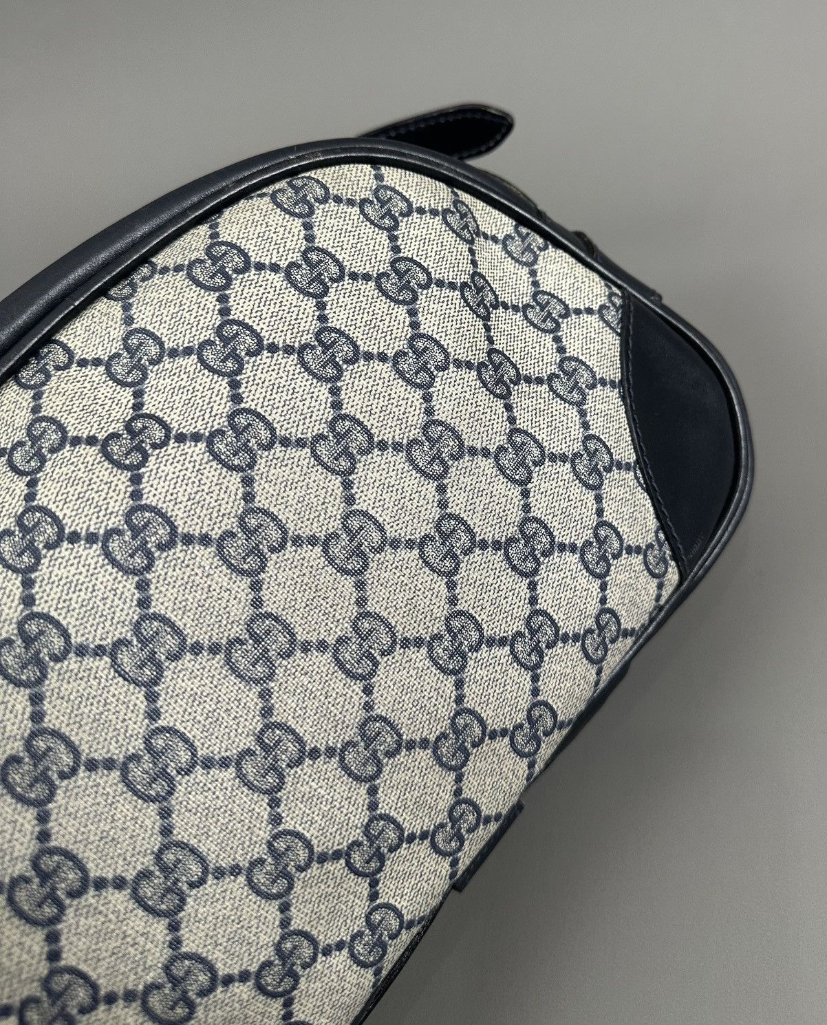 Gucci Gucci - Vintage GG Monogram Supreme Pattern - Coated - Navy Size ONE SIZE - 8 Thumbnail