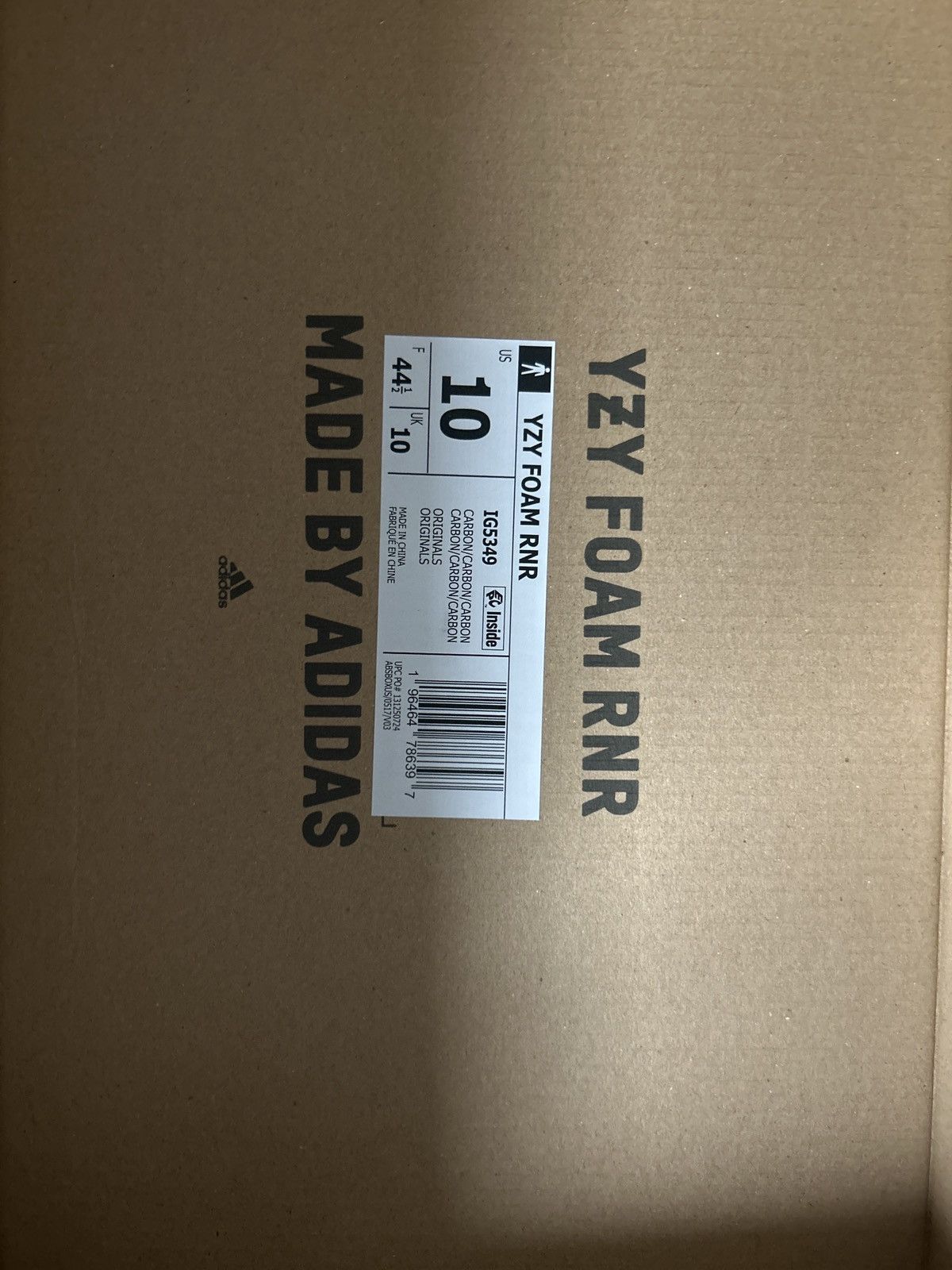 Yeezy Adidas Yeezy Foam Runner 'Carbon Size US 10 / EU 43 - 2 Thumbnail