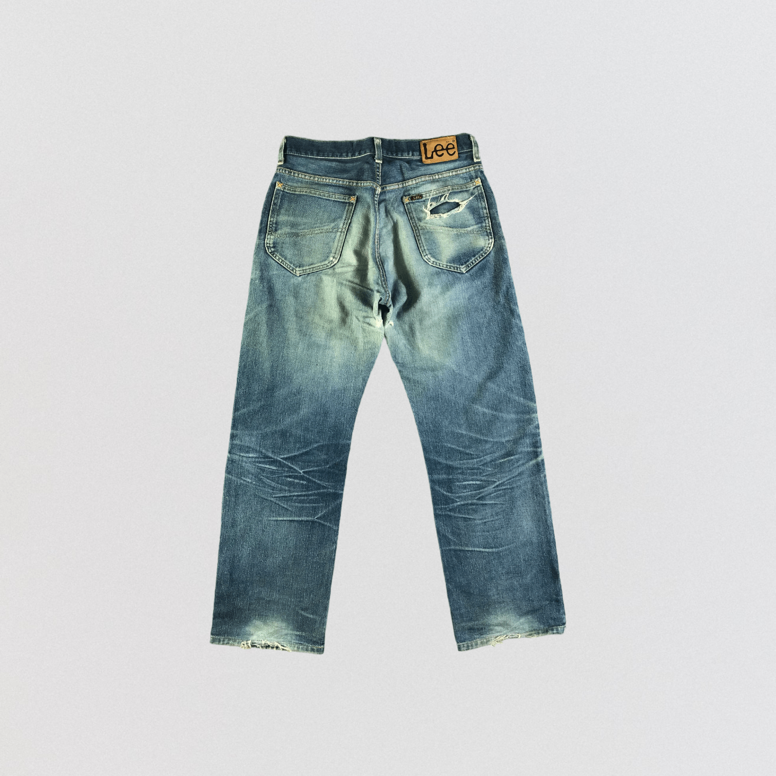 Lee Vintage Blue Wash Lee Selvedge Jeans-JM3581 Size US 33 - 2 Thumbnail