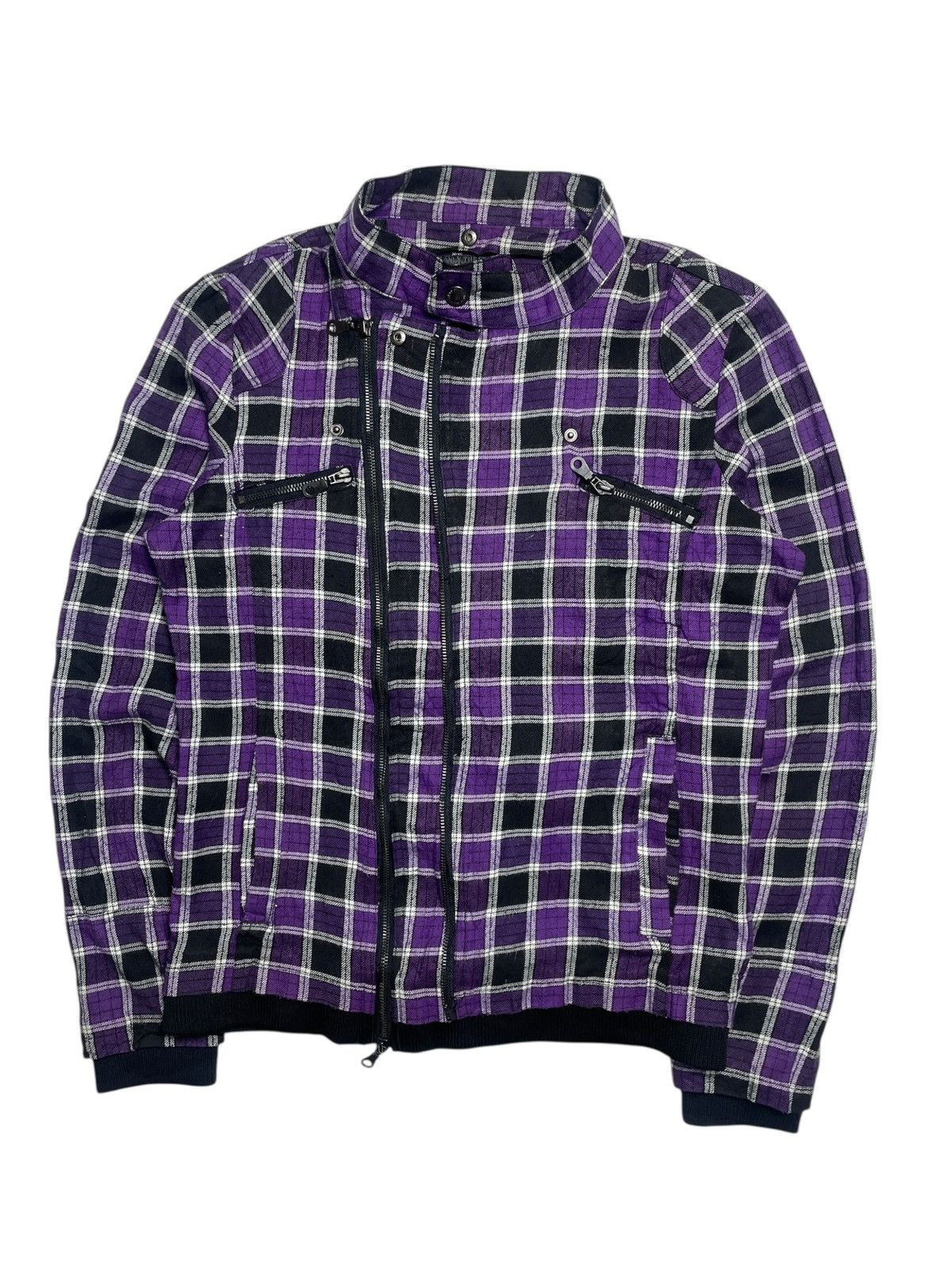 14th Addiction 2000’s In The Attic - Asymmetrical Zip Bikers Style Jacket Size US M / EU 48-50 / 2 - 2 Thumbnail