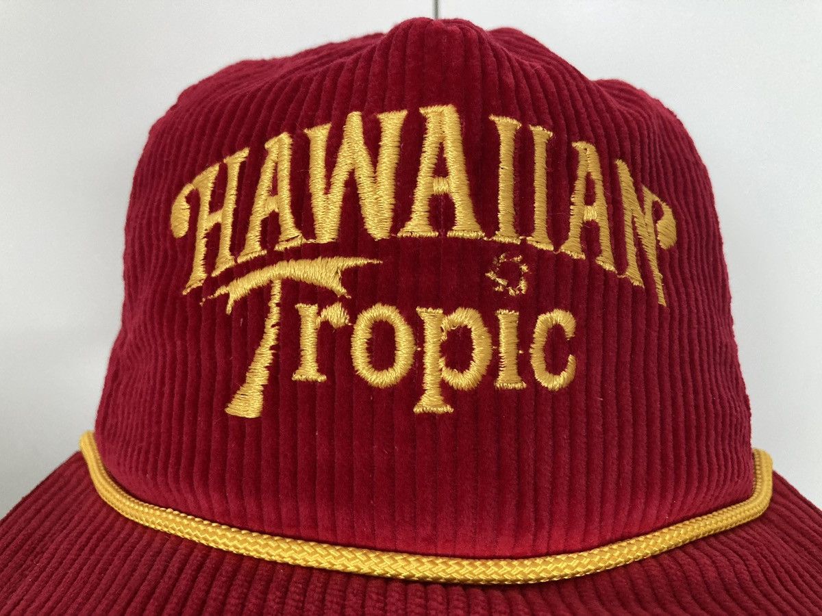 Vintage HAWAIIAN TROPIC SNAPBACK HAT CAP VINTAGE 70S 80S CORDUROY Size ONE SIZE - 2 Thumbnail