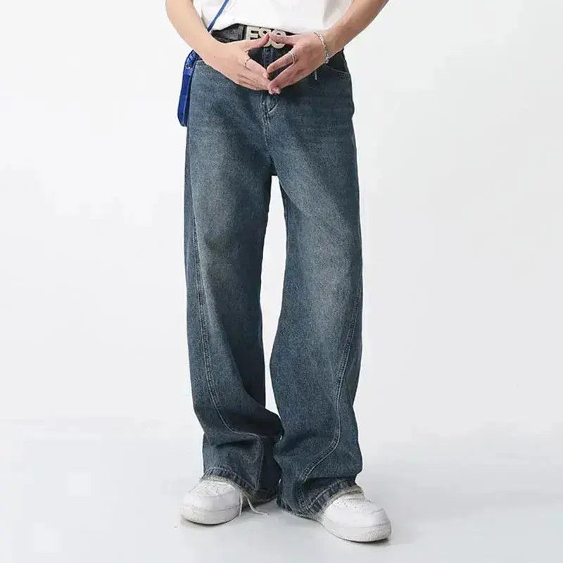 Japanese Brand Y2K Vintage Wide Leg Jeans Japanese brand style Size US 34 / EU 50 - 2 Thumbnail