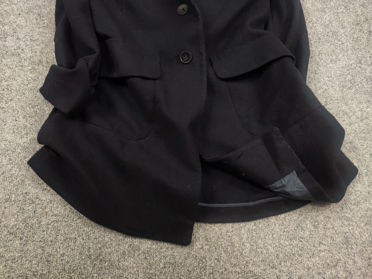Jil Sander Jil Sander +J x Uniqlo Navy blue Wool Coat Womens Jacket Size S / US 4 / IT 40 - 6 Thumbnail