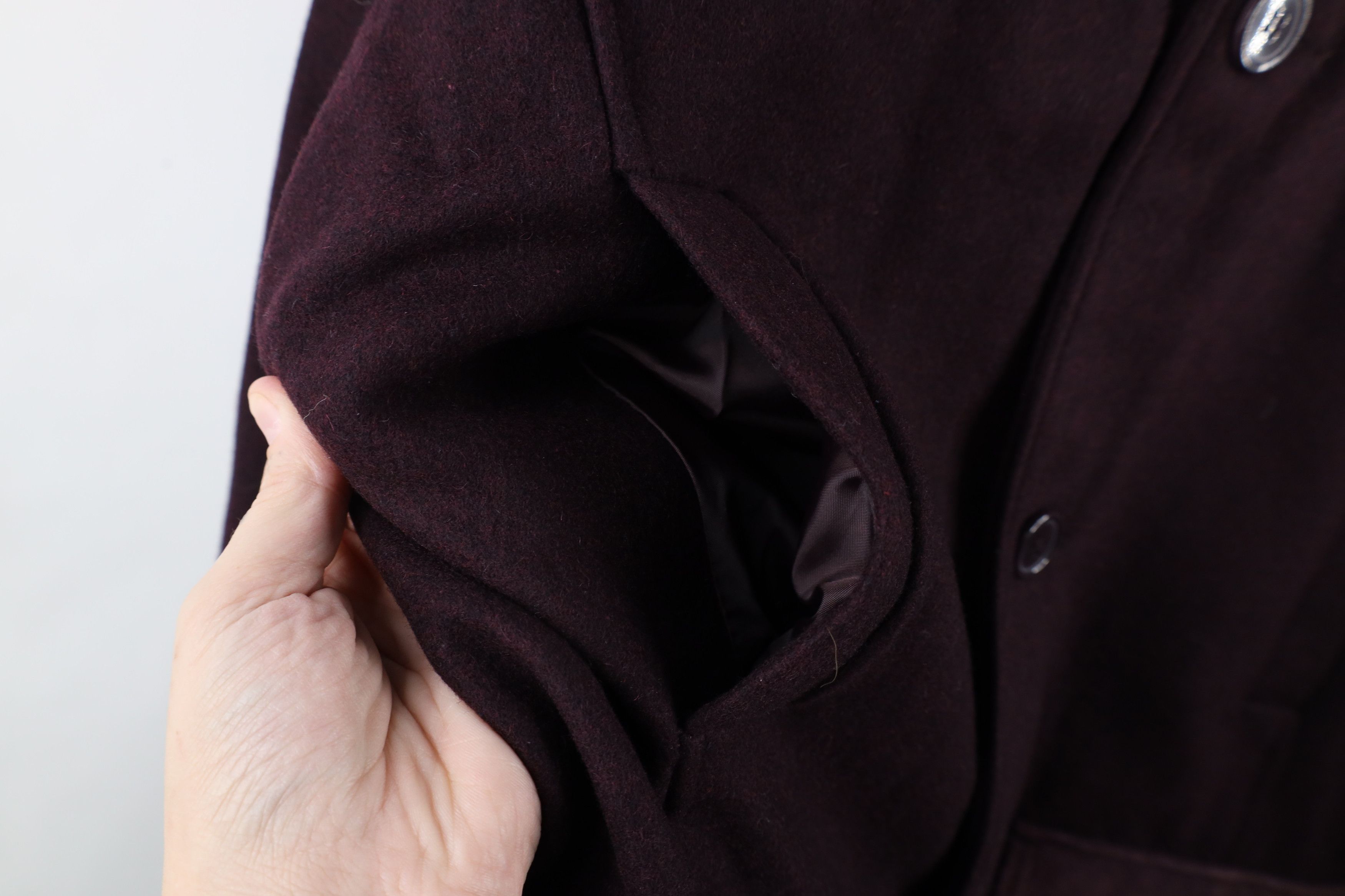 Vintage Vintage 90s Streetwear Trim Wool Quilted Jacket Purple Size US M / EU 48-50 / 2 - 8 Thumbnail
