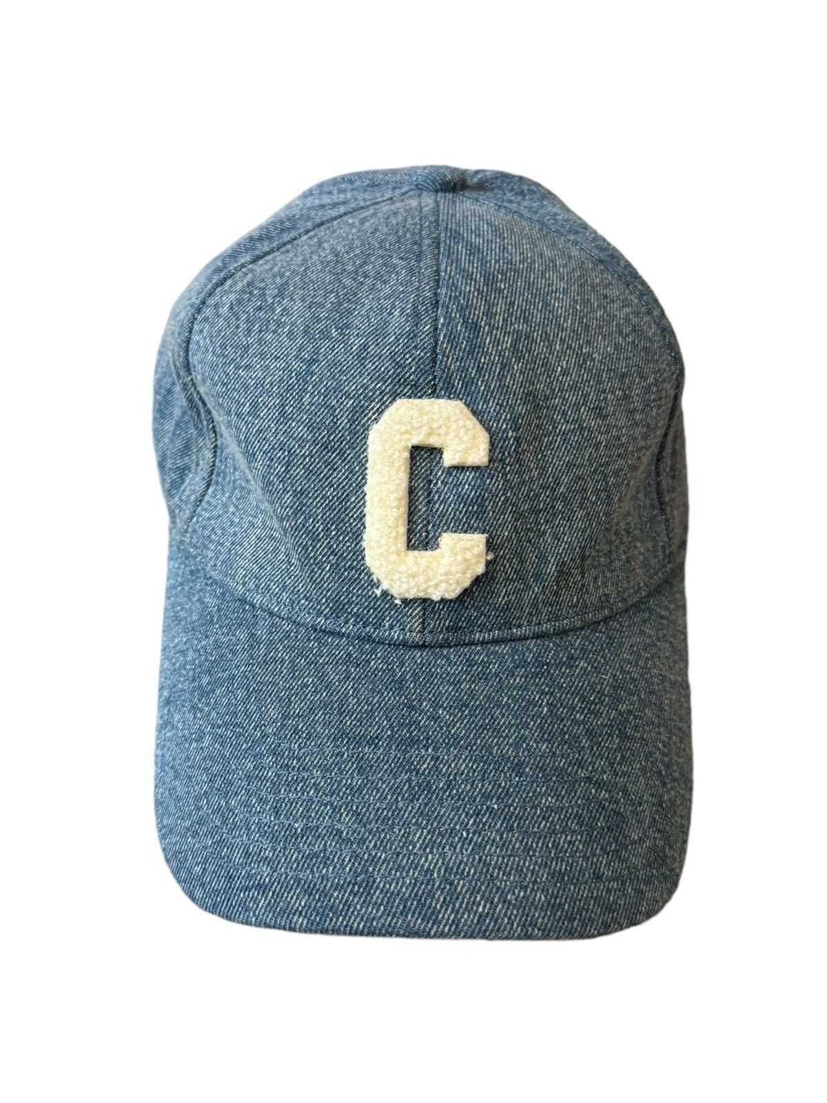 Celine Washed Denim C Logo Baseball Cap ✨ Celine Denim Baseball Cap, Size S (Brand New)– ORANGEPORTER main image 3