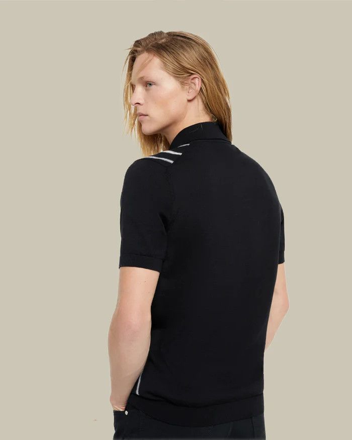 Brunello Cucinelli Polo Sweater in Black Size US L / EU 52-54 / 3 - 2 Thumbnail