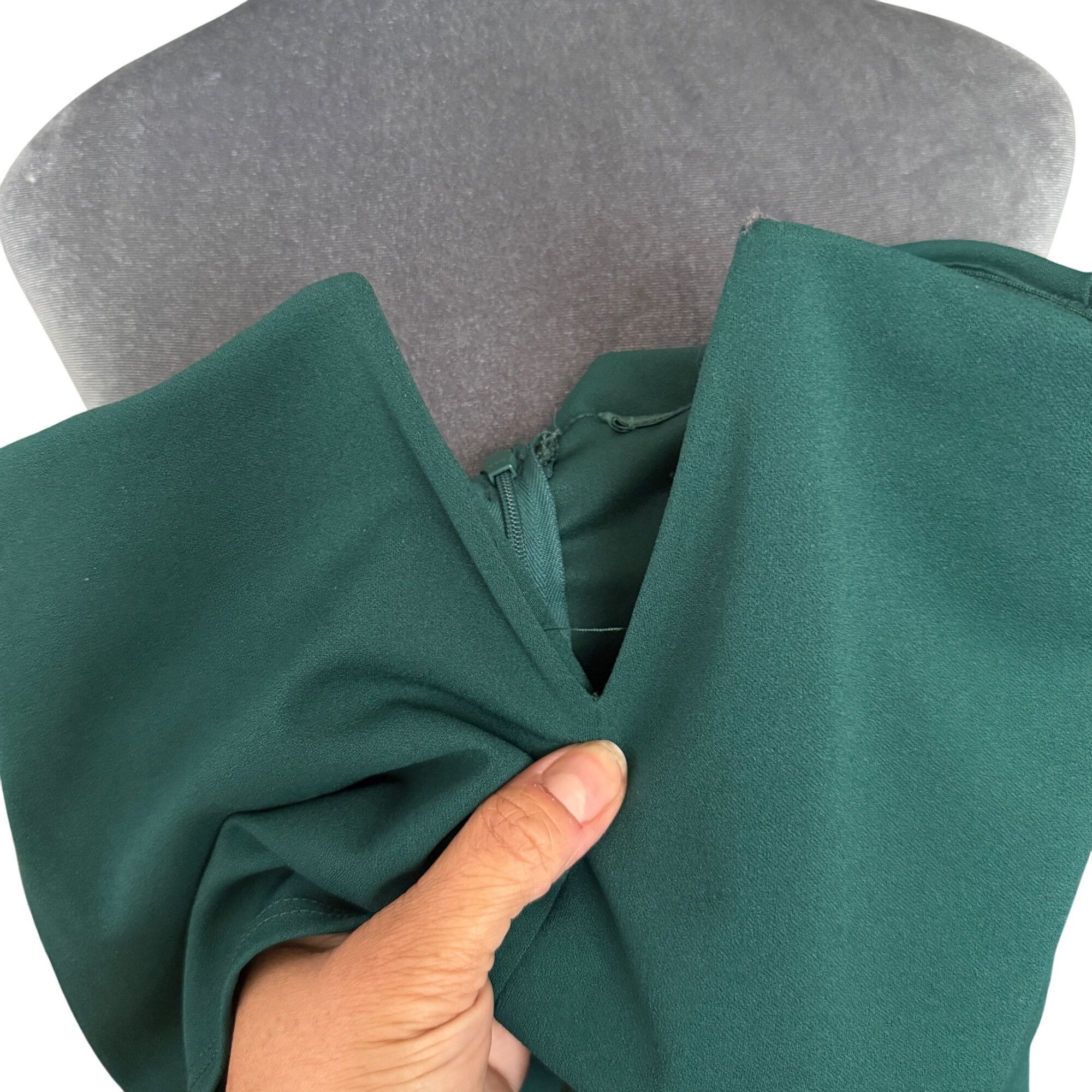 Lulus Lulus Strapless Emerald Green Jumpsuit With Flounce Top & Wi Size 26" / US 2 / IT 38 - 4 Thumbnail