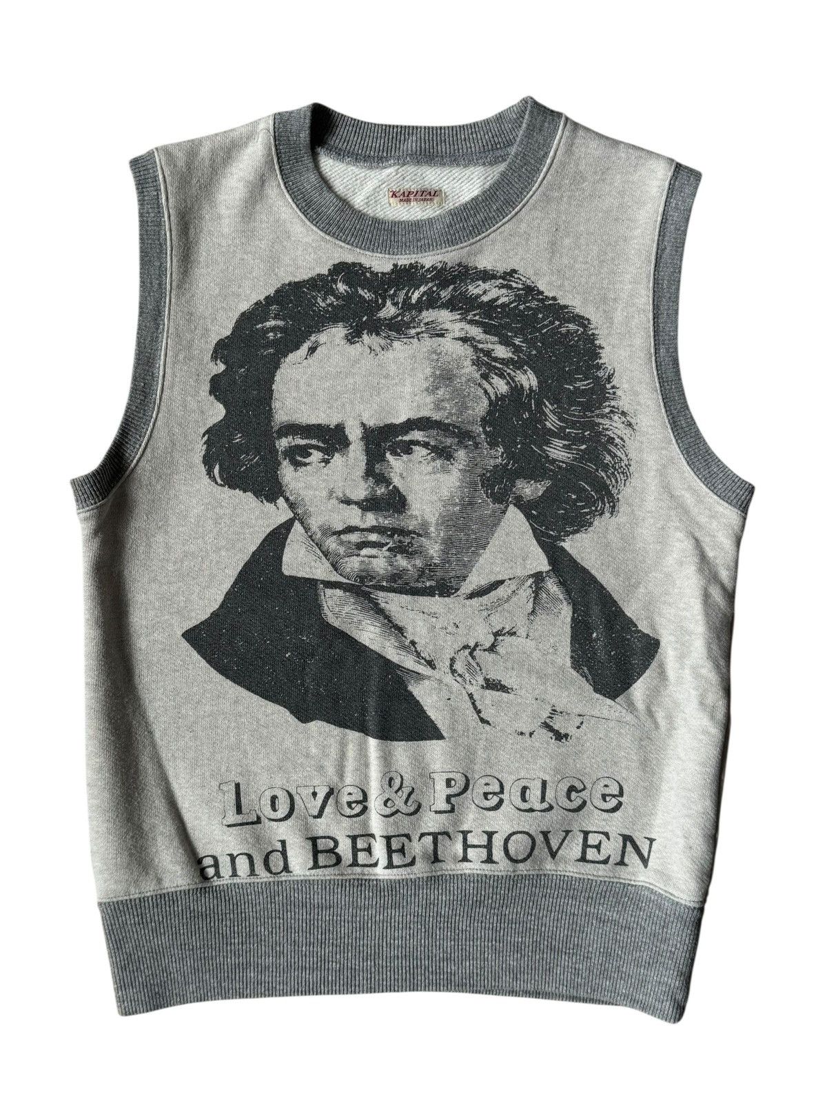 トップス KAPITAL Love & Peace Beethoven No Sleeve Love Peace Beethoven | Grailed