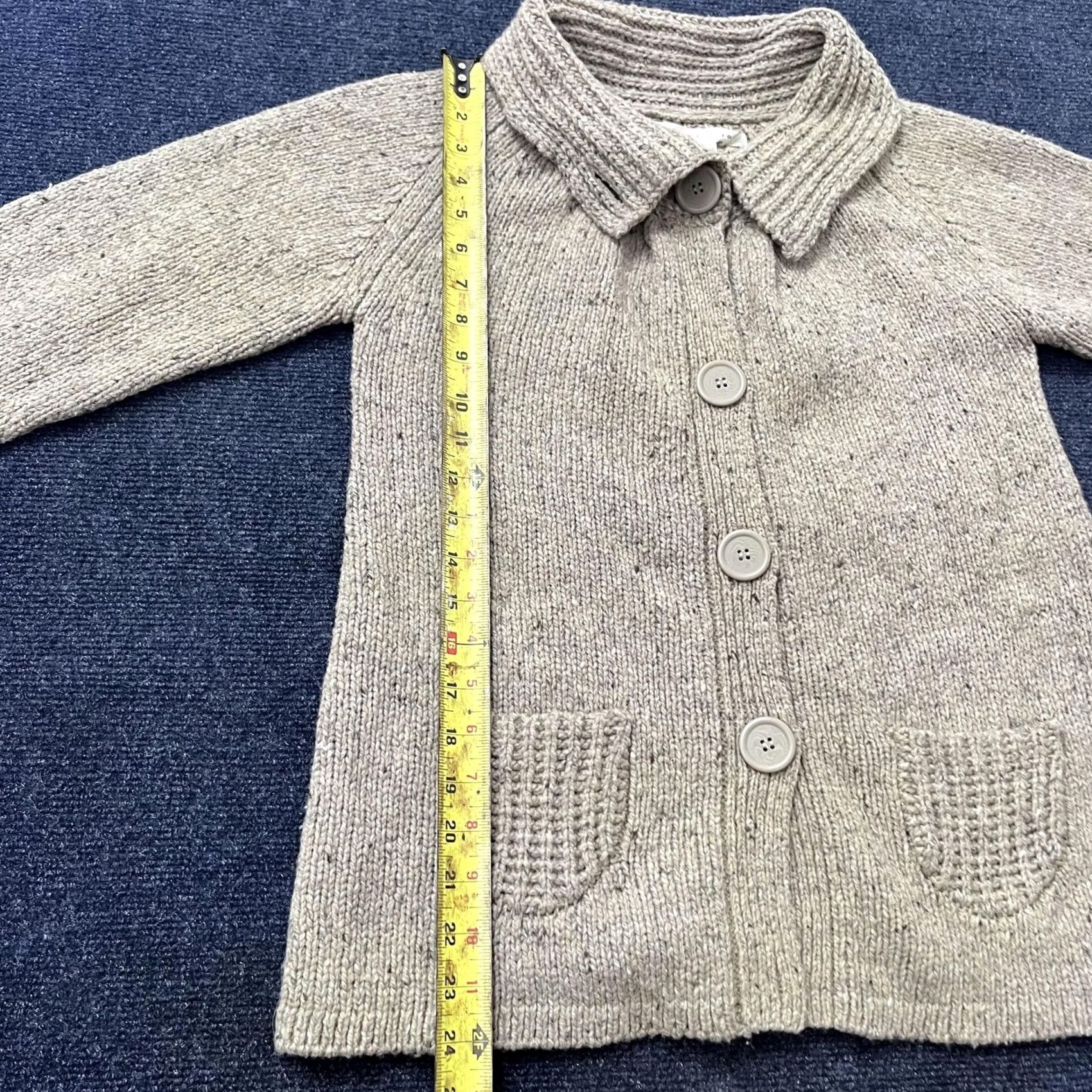 Vintage VINTAGE Max Studio Sweater Womens XS Beige Lambswool Blend Button Front Size XS / US 0-2 / IT 36-38 - 5 Thumbnail