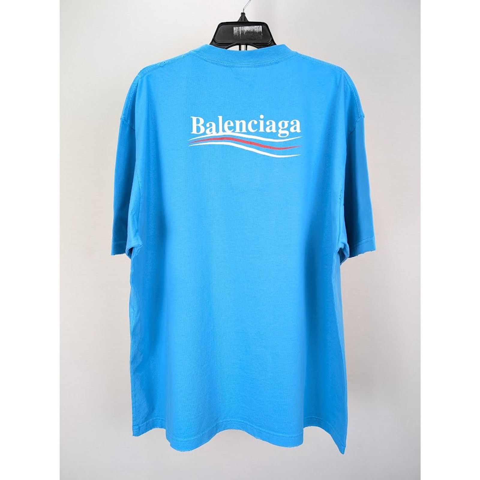 Balenciaga o1rshd1 Q:2 / Political Logo Large Fit T-Shirt Size US M / EU 48-50 / 2 - 8 Thumbnail