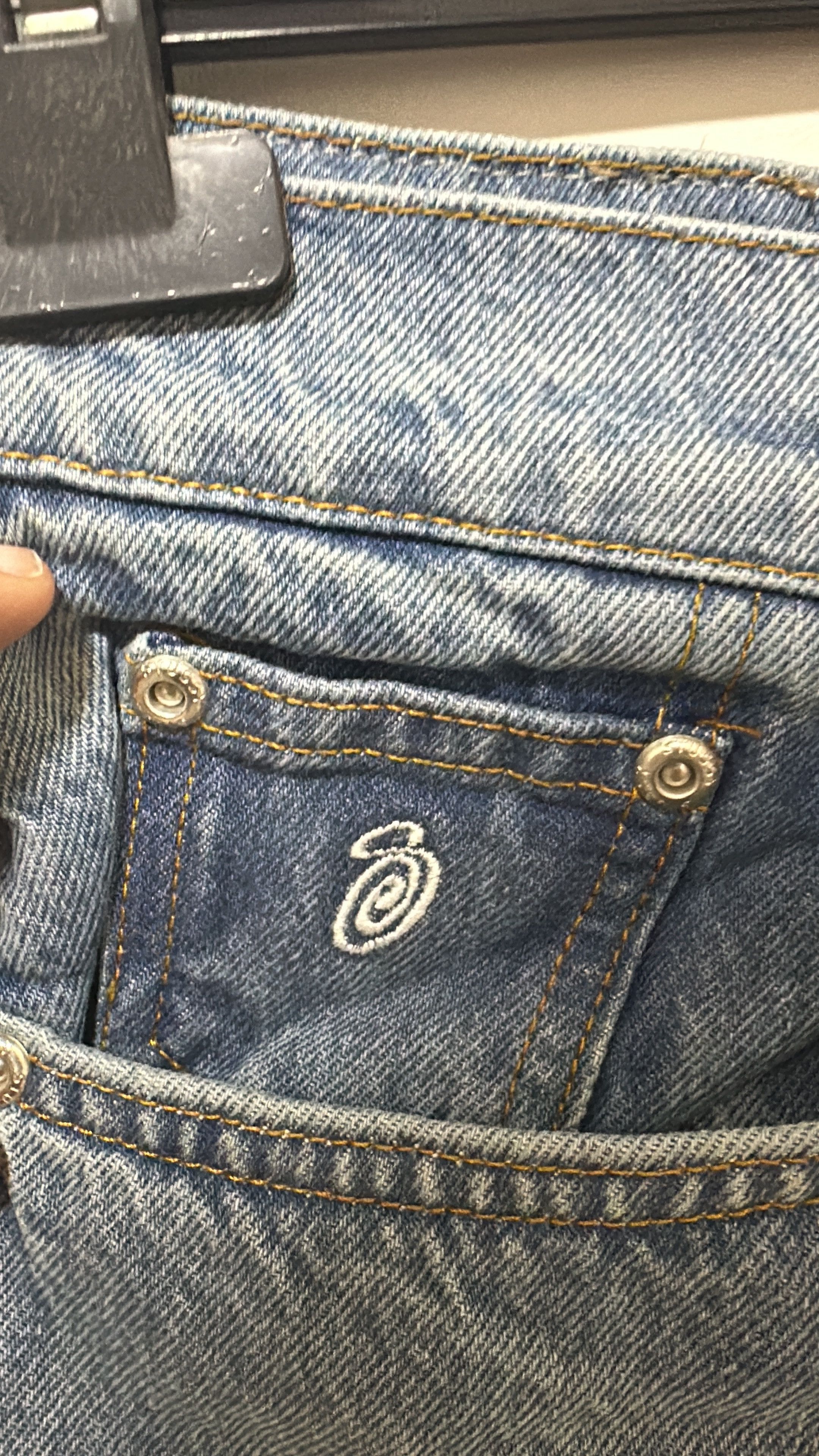 Stussy Stussy Big Ol Jean Denim Washed Blue Size 28 Size US 28 / EU 44 - 4 Thumbnail