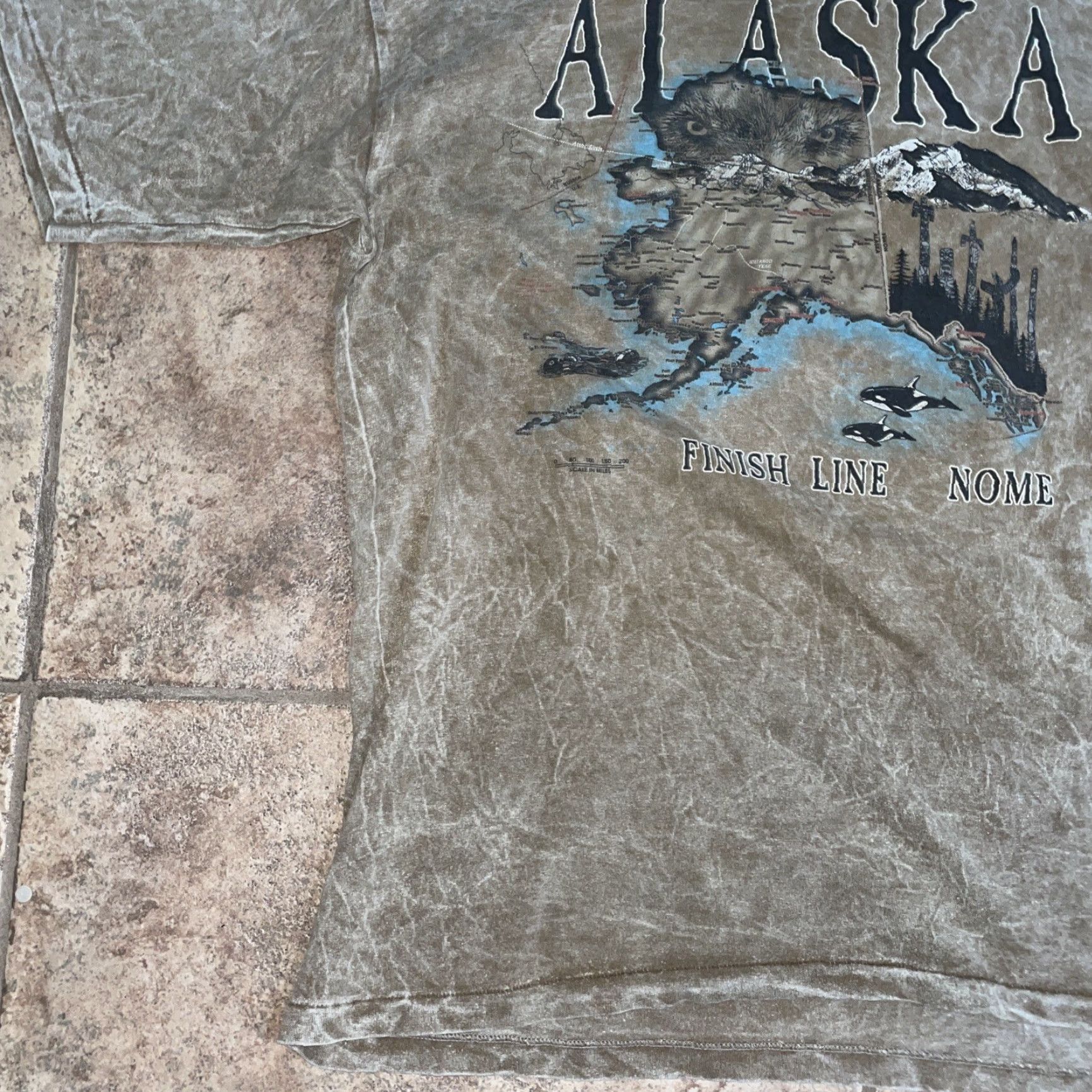 Vintage VINTAGE Prairie Mountain T-Shirt Mens Size L Adult Brown 100% Cotton Alaska Graphic Tee Men Size US L / EU 52-54 / 3 - 3 Thumbnail