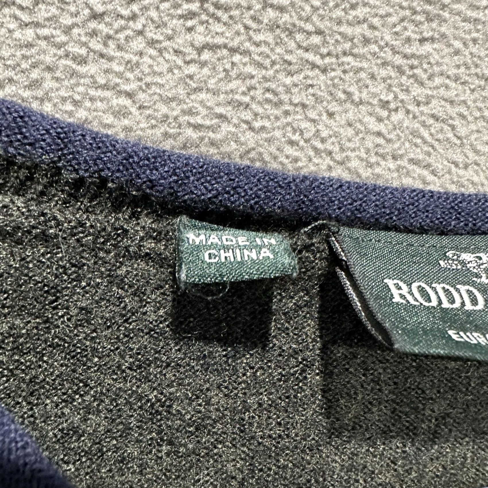 Rodd & Gunn Rodd Gunn Sweater Men Green Merino Wool V-neck Roll Neck Pocket 3XL (Fits Large) Size US XXL / EU 58 / 5 - 5 Thumbnail