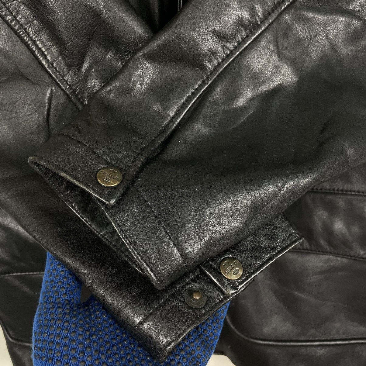 Chevignon × Vintage 💥90s CHEVIGNON COWHIDE LEATHER JACKET Size US L / EU 52-54 / 3 - 7 Thumbnail