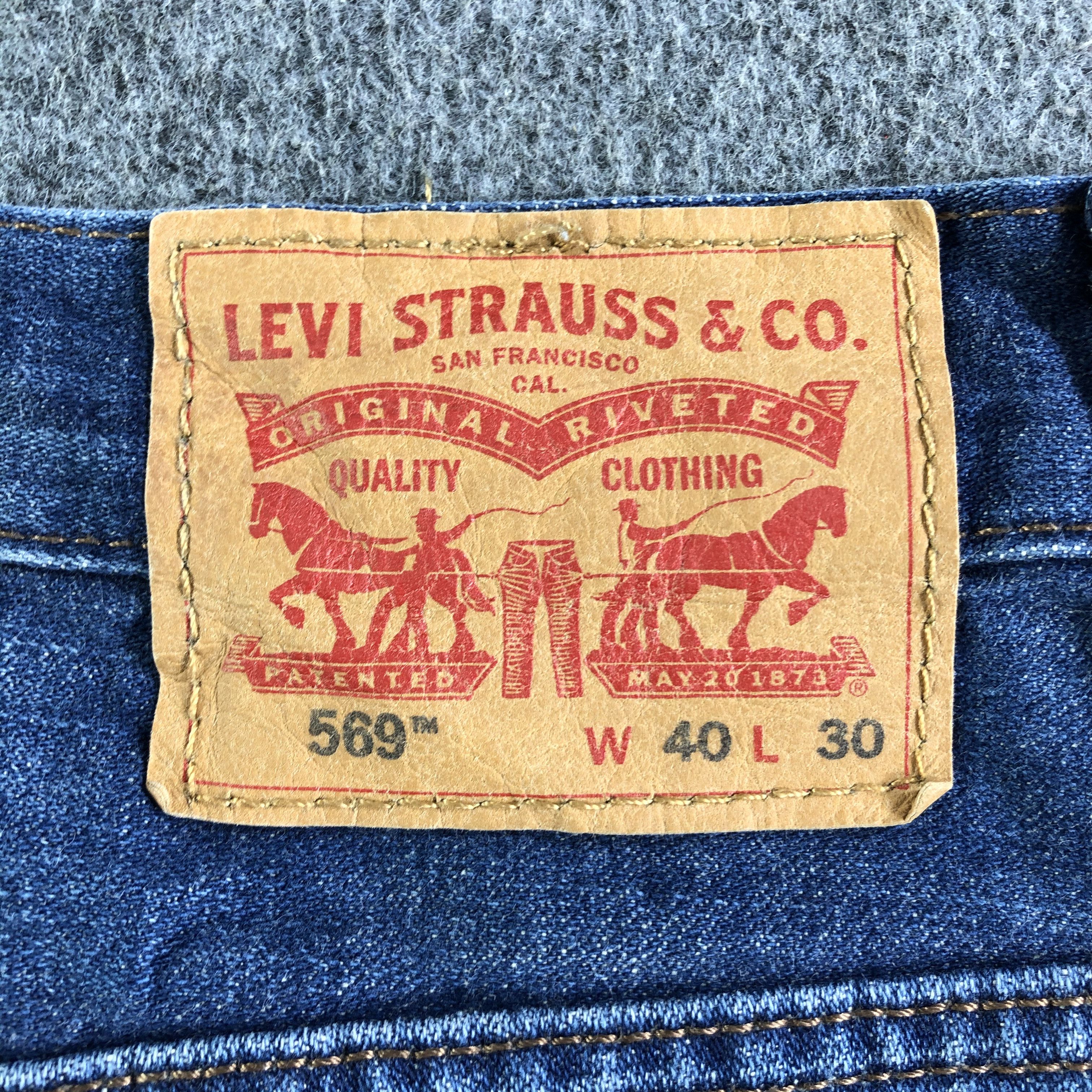 Levi's Vintage Blue Wash Levis 569 Jeans-J4384 Size US 42 / EU 58 - 5 Thumbnail