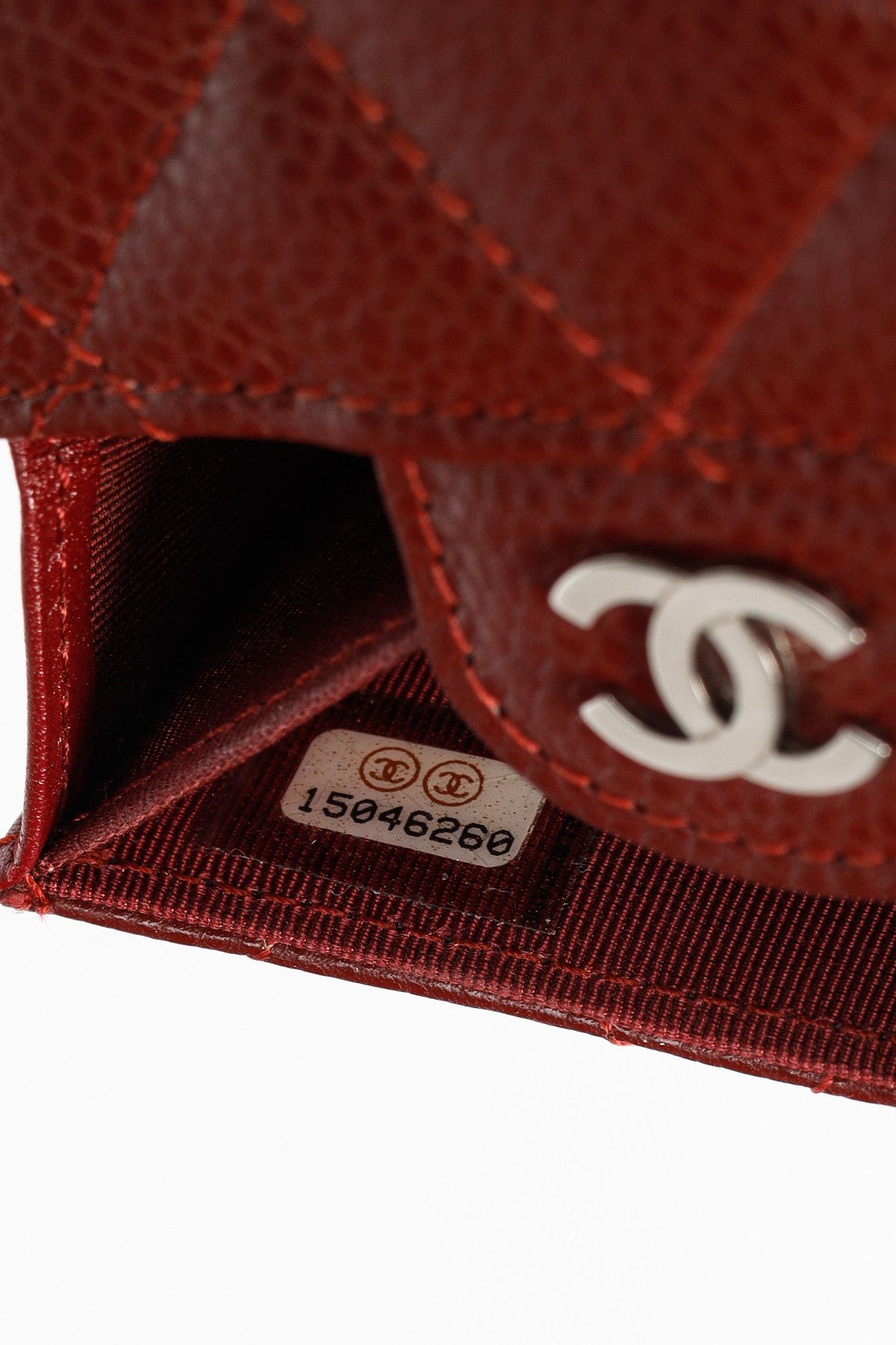 Chanel Chanel Red Caviar Leather Quilted Card Holder Size ONE SIZE - 10 Thumbnail
