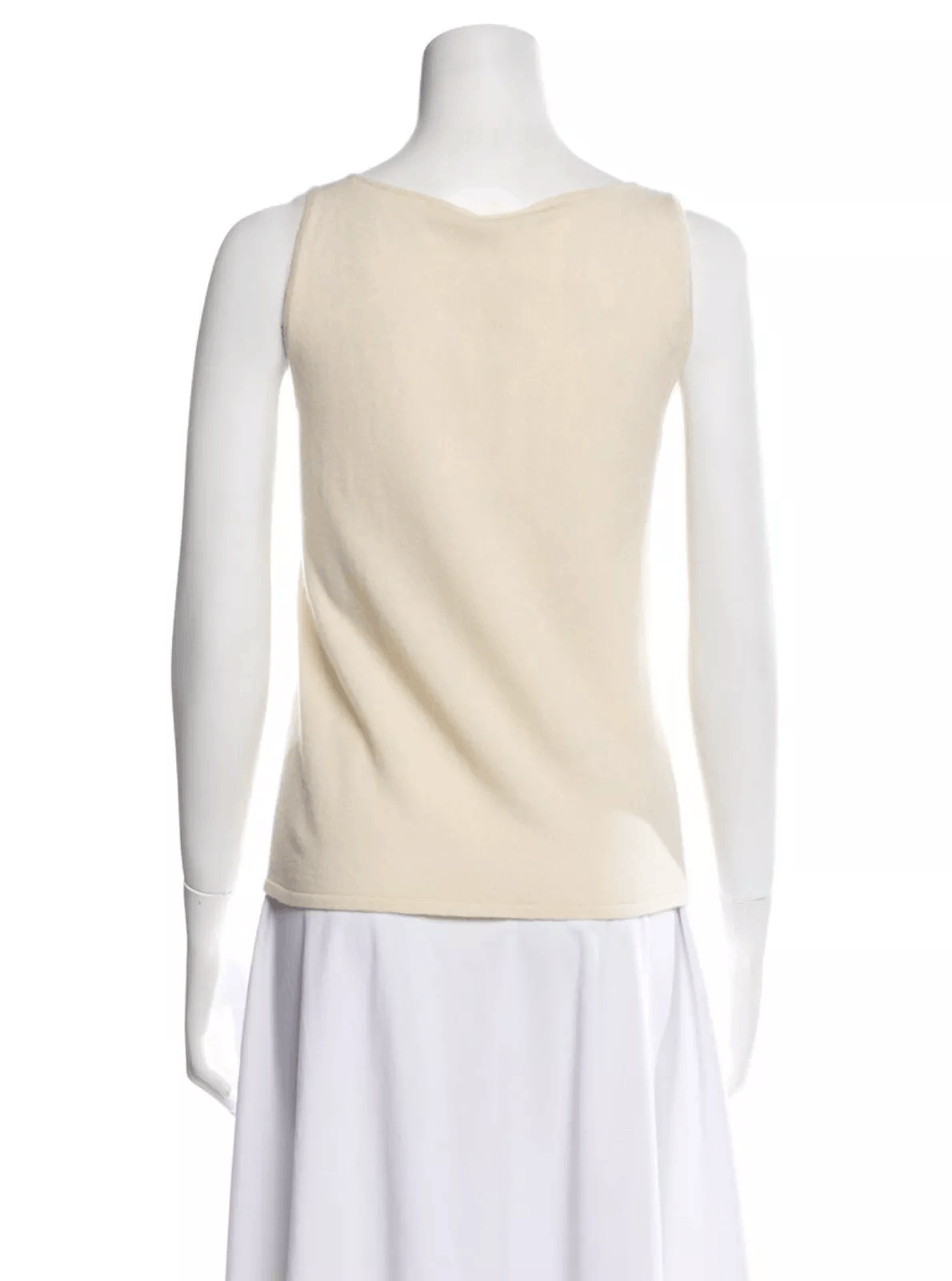 Chanel Chanel Cashmere Tank Top Vintage 2003 Top Size L US10 FR42 Size M / US 6-8 / IT 42-44 - 11 Thumbnail