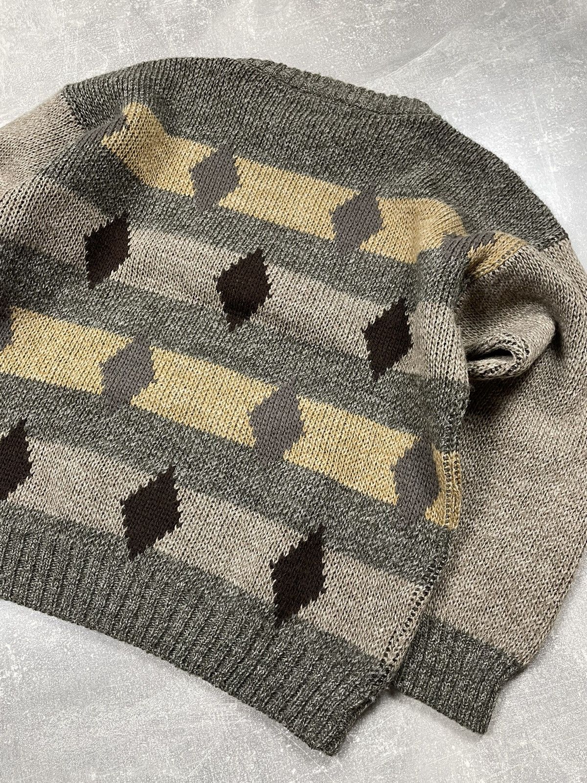 Levi's × Vintage Levi's Vintage Geometric Pattern 90's Knitted Wool Sweater Size US L / EU 52-54 / 3 - 6 Thumbnail