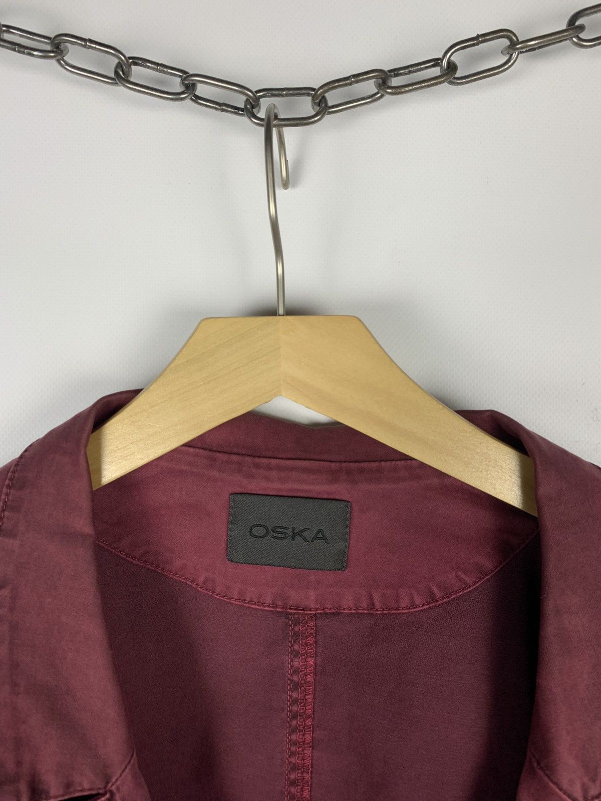 OSKA OSKA Avant Garde Blazer Jacket Size 3 Purple One Button Size ONE SIZE - 9 Thumbnail