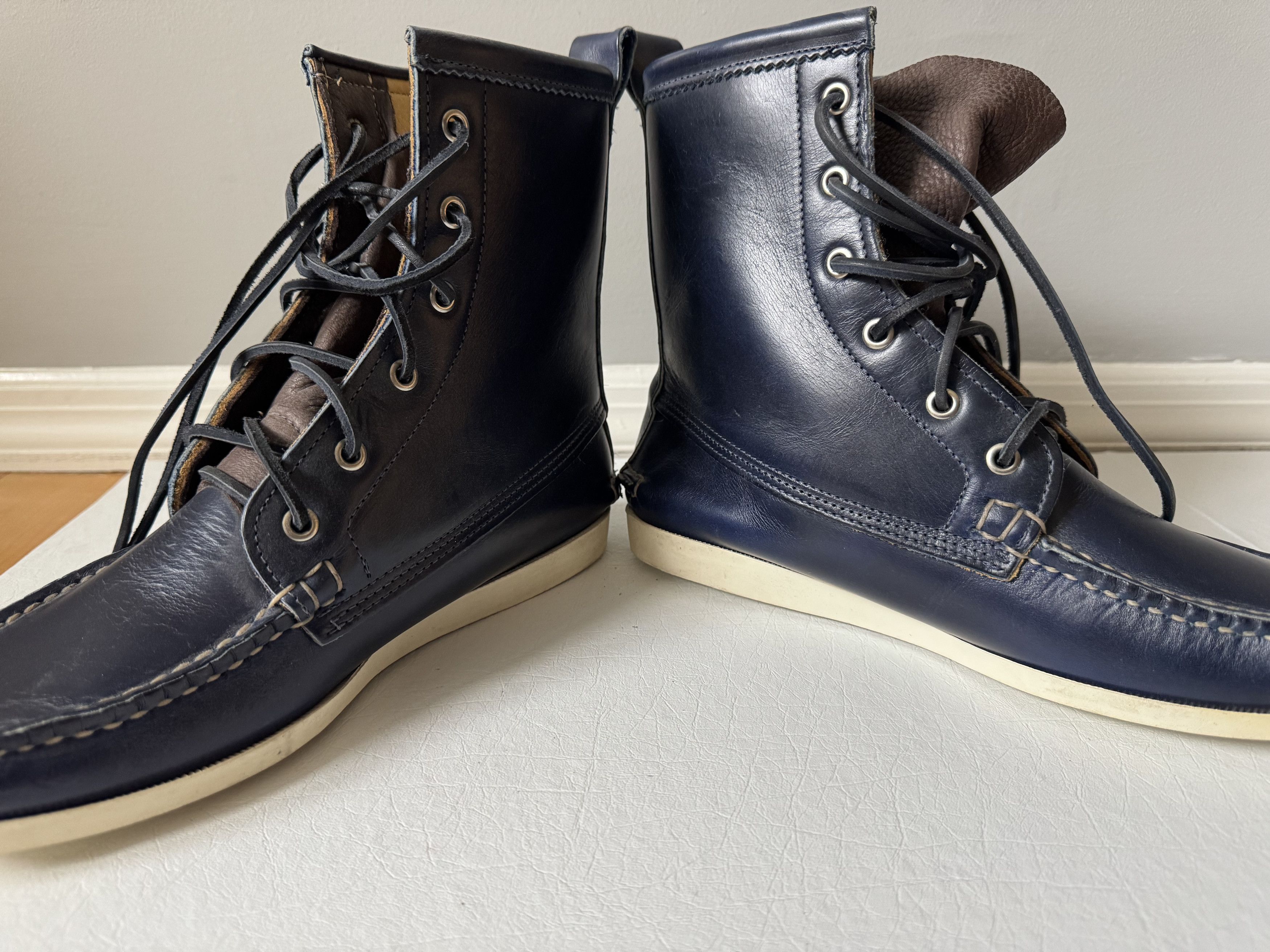 Quoddy Navy Boots Size US 8 / EU 41 - 4 Thumbnail