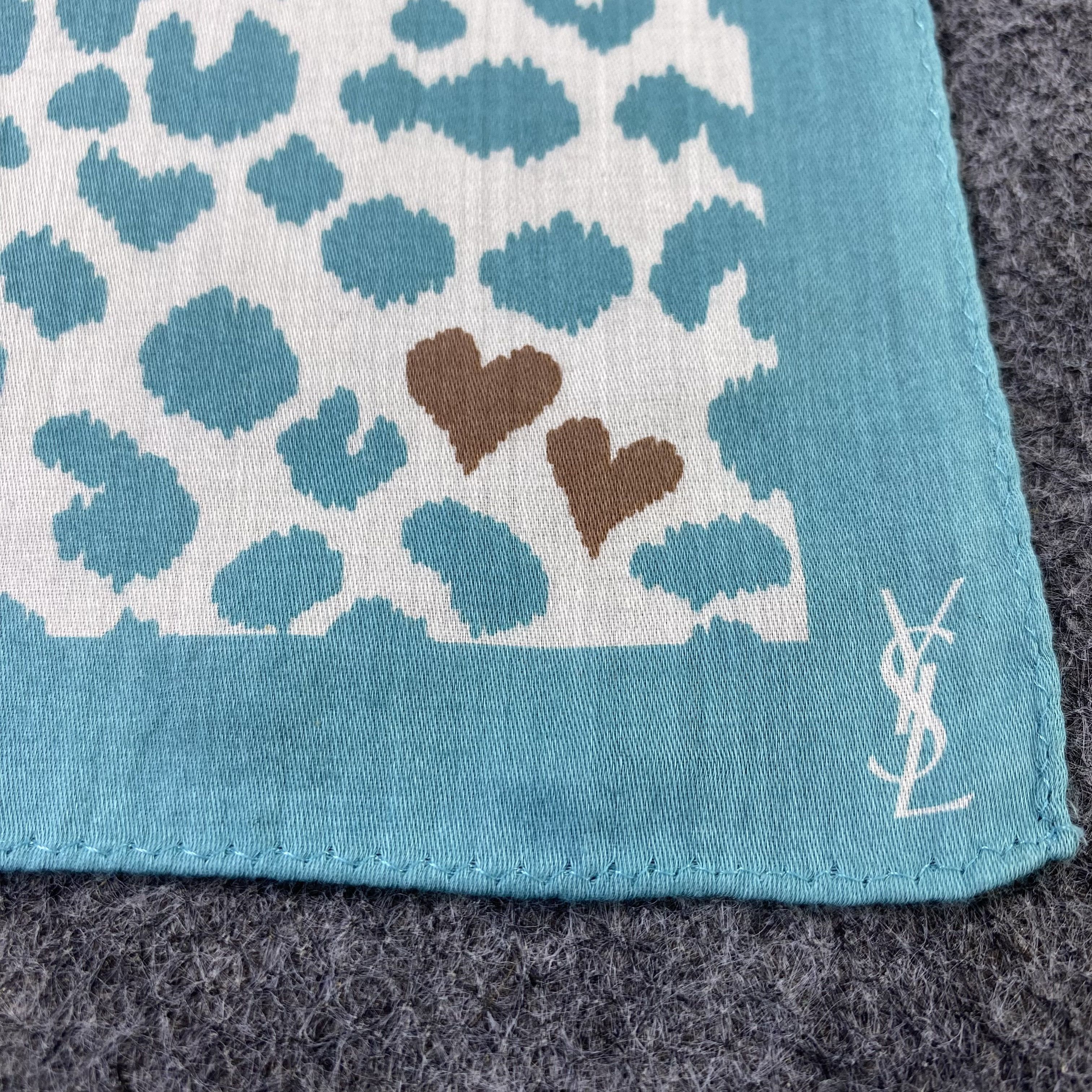 Yves Saint Laurent YSL Handkerchief Neckerchief Bandana-B1752 Size ONE SIZE - 7 Thumbnail