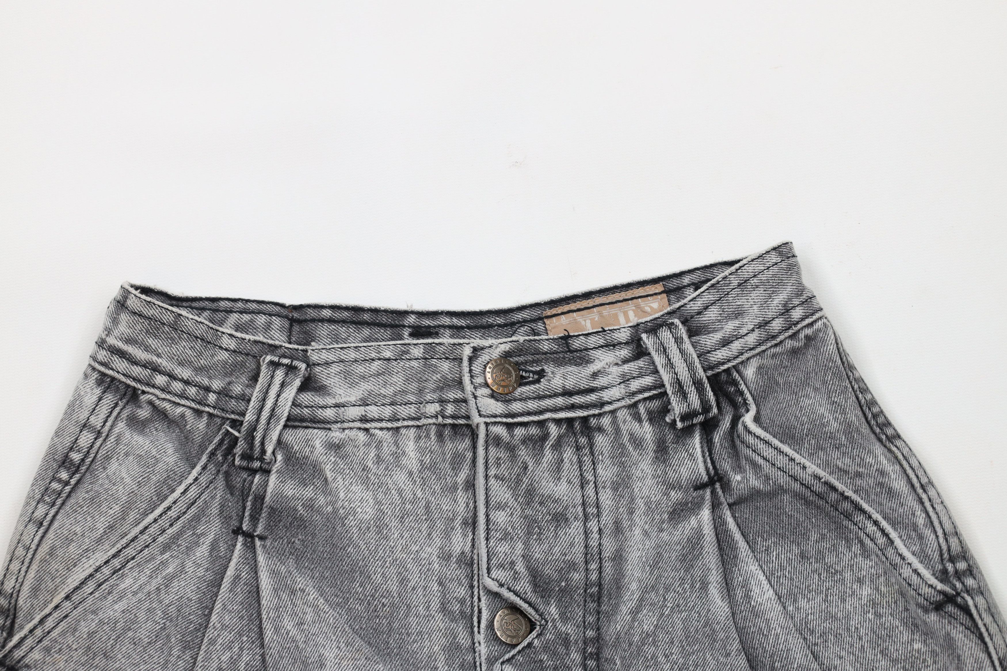 Vintage Vintage 90s Streetwear Wash Button Fly Cut Off Denim Shorts Size 32" / US 10 / IT 46 - 2 Thumbnail