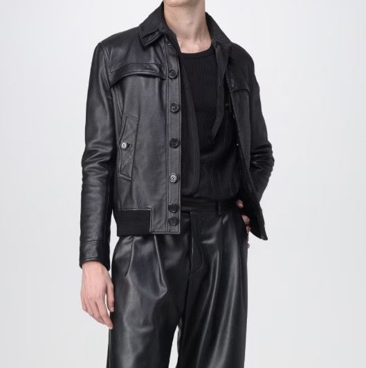 Saint Laurent Paris Saint Laurent Leather Jacket Size US L / EU 52-54 / 3 - 1 Thumbnail