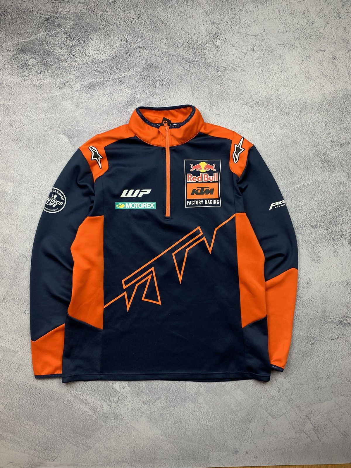 Red Bull Red Bull KTM Racing Pullover Mens L Blue Orange 1/4 Zip Size US L / EU 52-54 / 3 - 1 Thumbnail