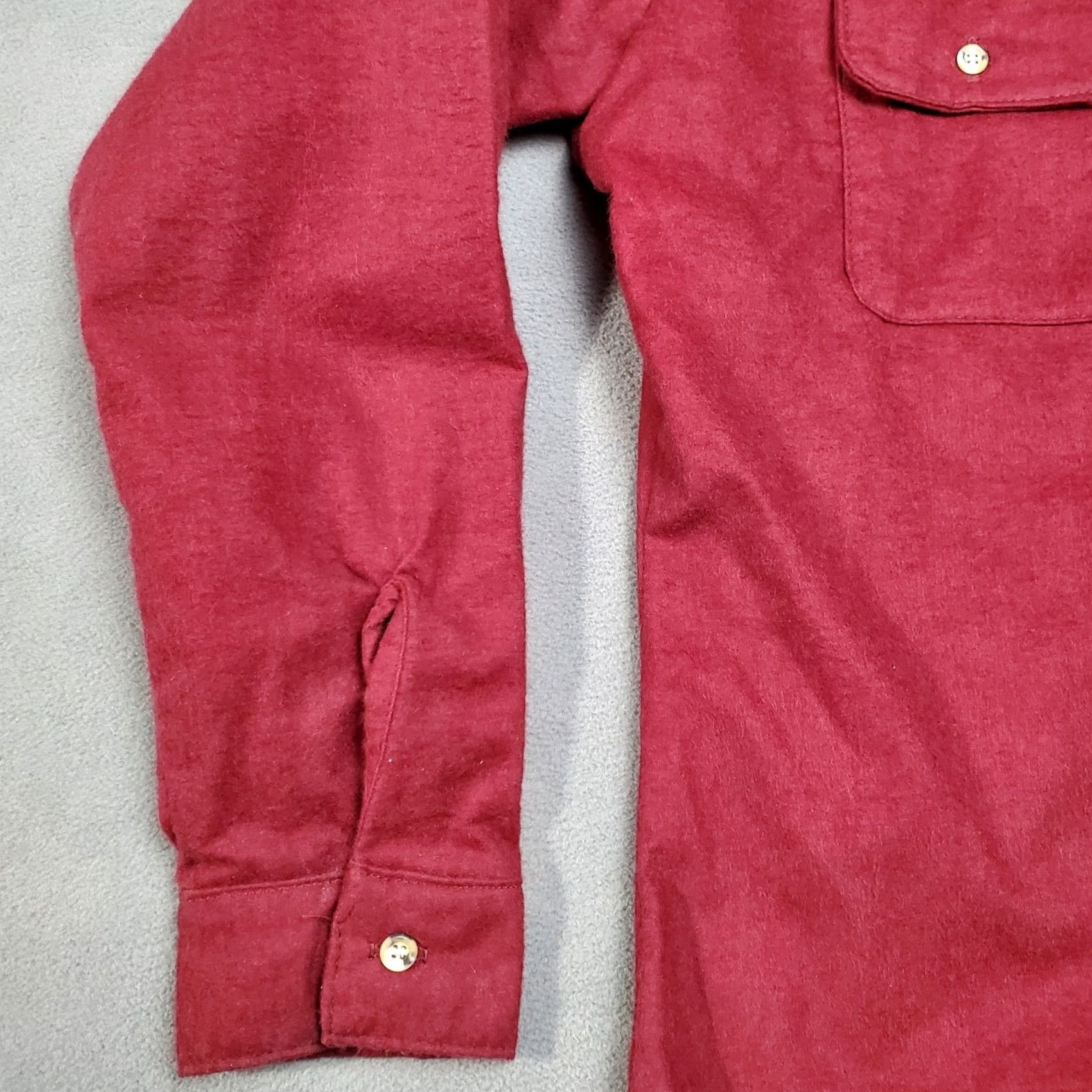 Vintage VINTAGE Five Brothers Shirt Mens Large Red Flannel Union Made in USA Button-Up Long Sleeve Pockets Cotton Size L Size US L / EU 52-54 / 3 - 2 Thumbnail