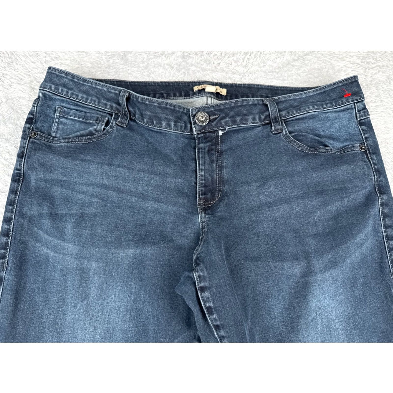 Vintage Cabi Jeans Women 16 Blue Denim Bootcut Regular 36x31 Cotton Blend 5-Pocket Design Medium Wash Stretch Jeans Mens? Size 38" / US 16 / IT 52 - 4 Thumbnail