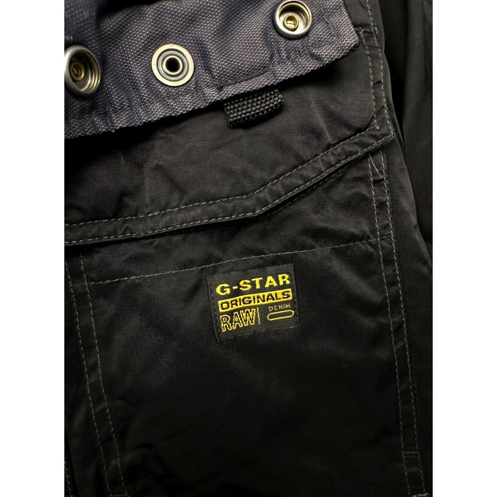 G-Star G. Star Raw Vintage Mens Field Hooded Bomber Jacket Size L Black Jacket Mens Regular XS? Size US L / EU 52-54 / 3 - 3 Thumbnail