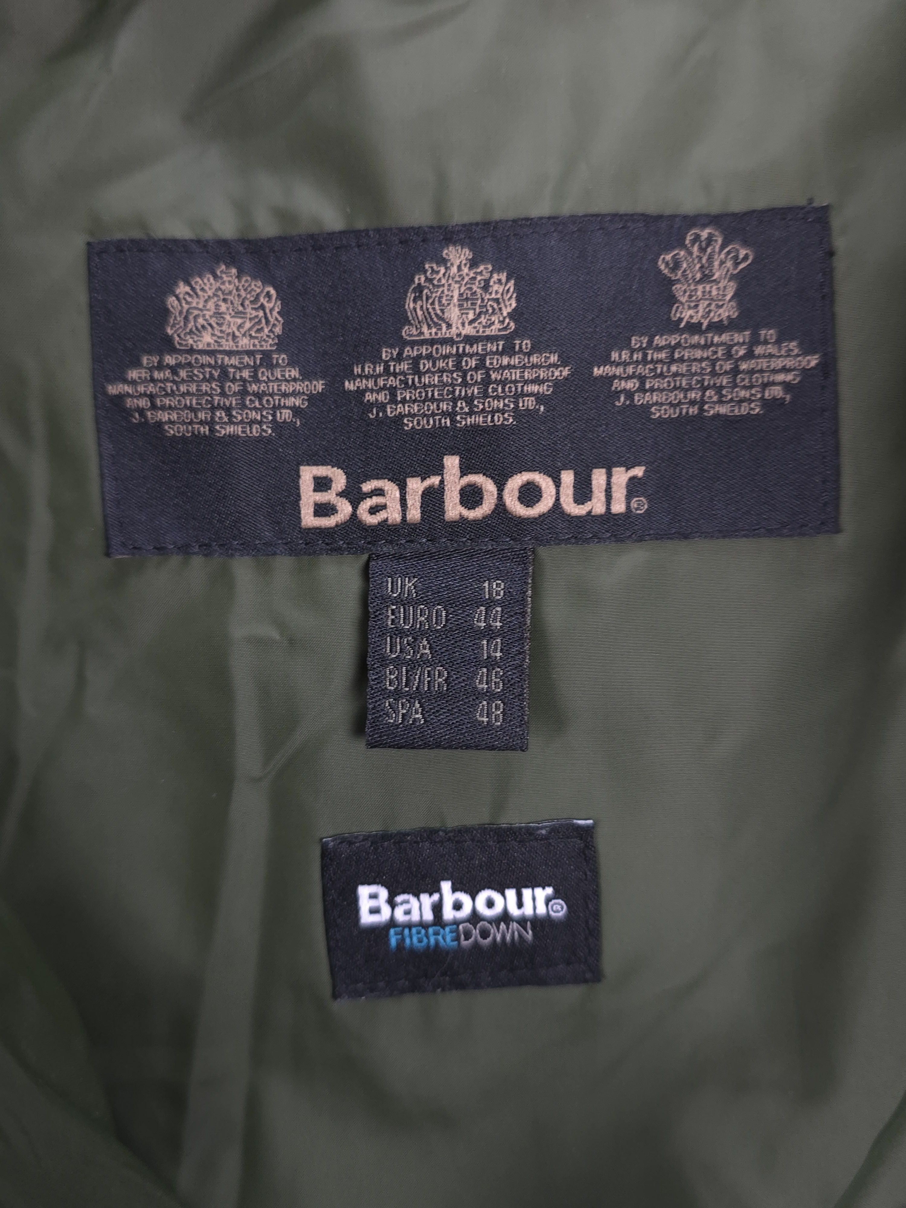 Barbour Barbour Quilted Hinton jacket fibredown XXL women khaki Size XXL / US 16-18 / IT 52-54 - 7 Thumbnail