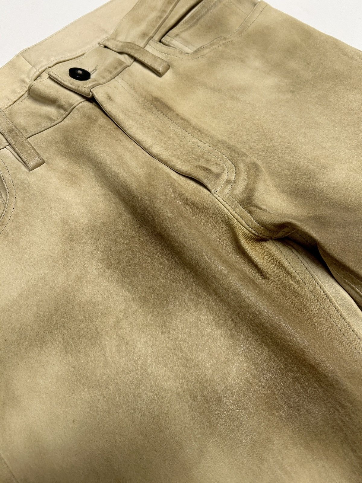 Ann Demeulemeester FW2015 1/1 sample calf leather "Jackson Ecru" Pants Size US 30 / EU 46 - 6 Thumbnail