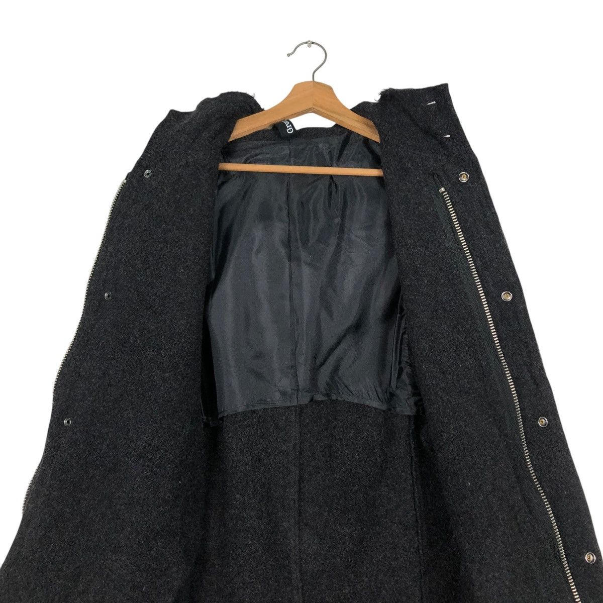 Ground Y 🔥RICH BLACK MOHAIR WOOL LONG JACKET GROUNDY YOHJI YAMAMOTO Size US M / EU 48-50 / 2 - 17 Thumbnail