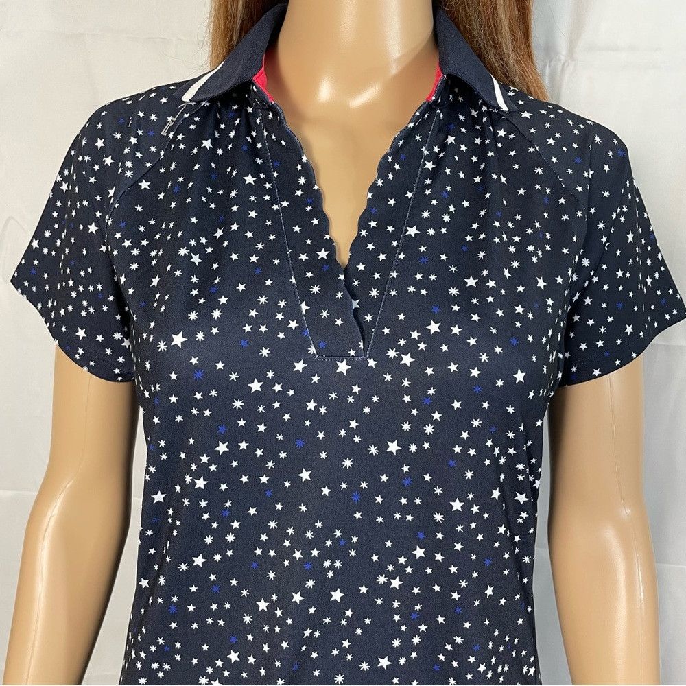 Ralph Lauren NWT New $115 RLX Ralph Lauren Navy Nigh Stars Airflow V-Nec Size M / US 6-8 / IT 42-44 - 9 Thumbnail