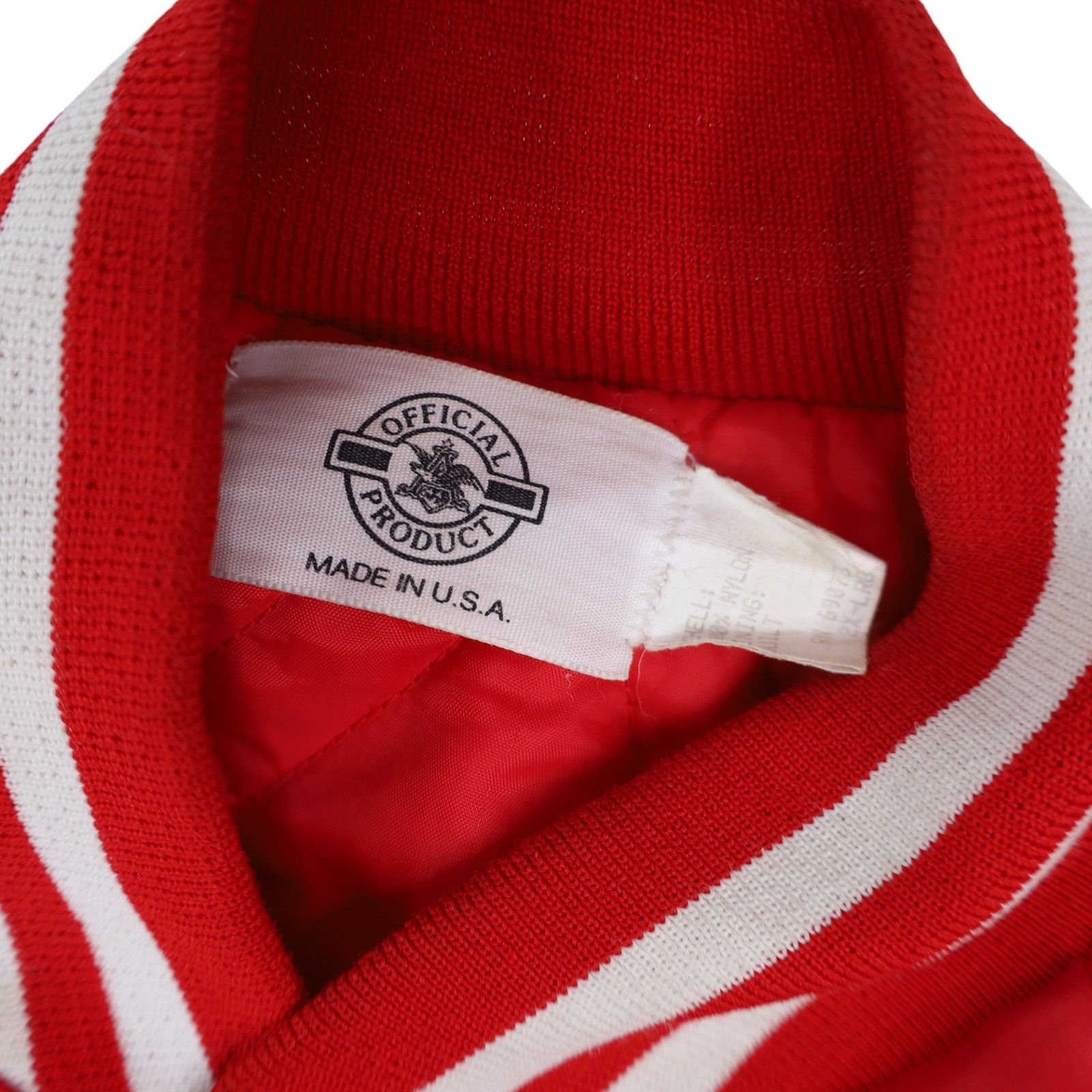 Budweiser × Vintage Vintage Budweiser Beer Spellout Sating Jacket Size US XXL / EU 58 / 5 - 8 Thumbnail