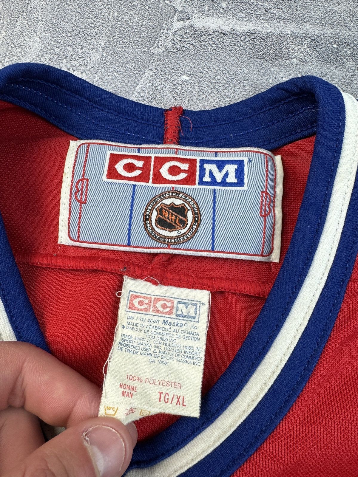Ccm CCM Hockey Jersey Montreal Canadies NHL 1980/90 Size US XL / EU 56 / 4 - 4 Thumbnail