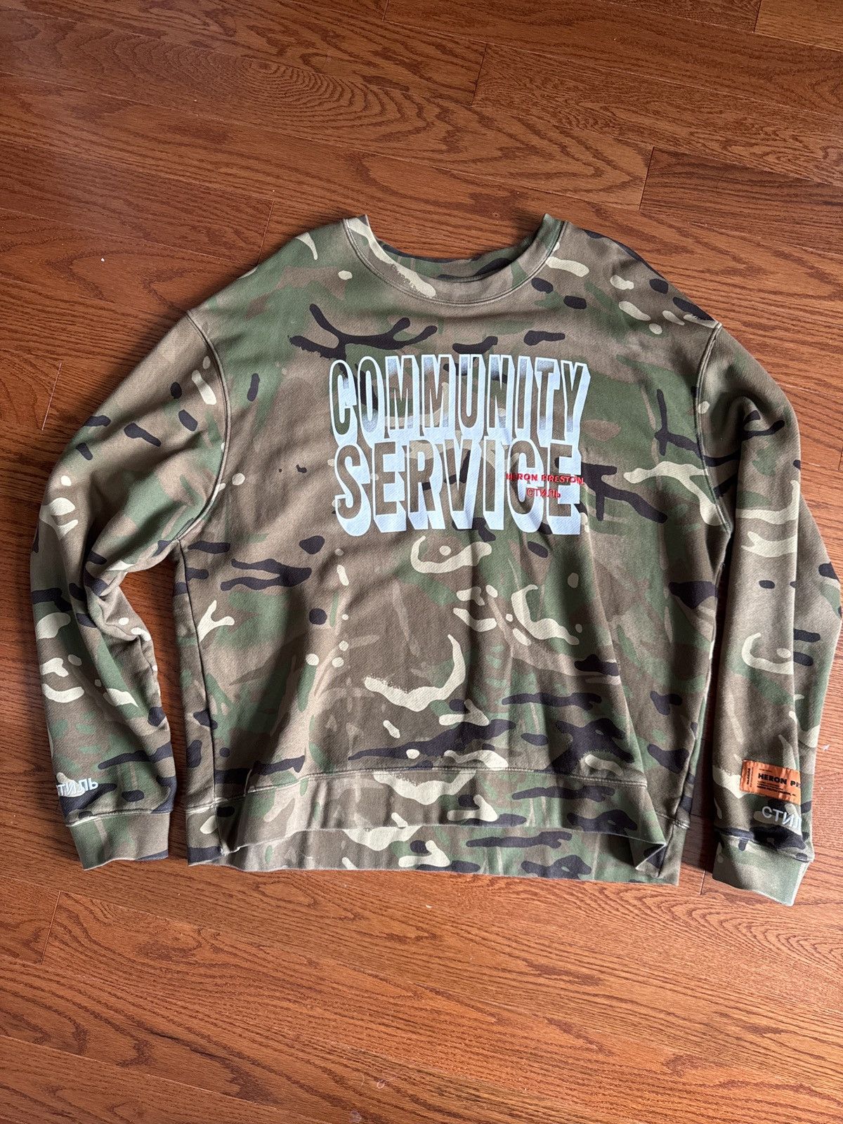 Heron Preston Heron Preston Camo Sweatshirt Size US L / EU 52-54 / 3 - 2 Thumbnail