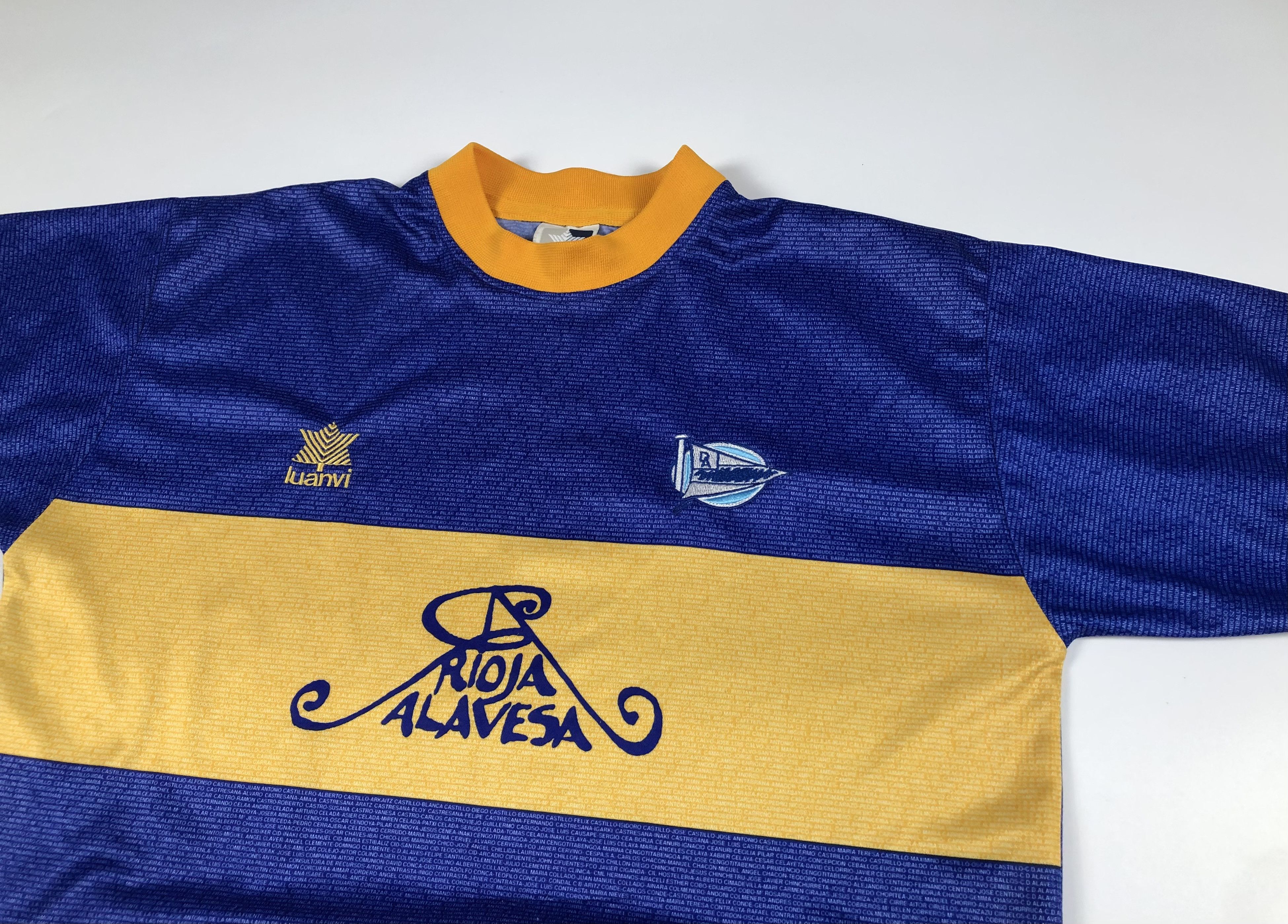 Other Luanvi Deportivo Alaves UEFA Cup Final 2001 Soccer Jersey Size US XL / EU 56 / 4 - 2 Thumbnail